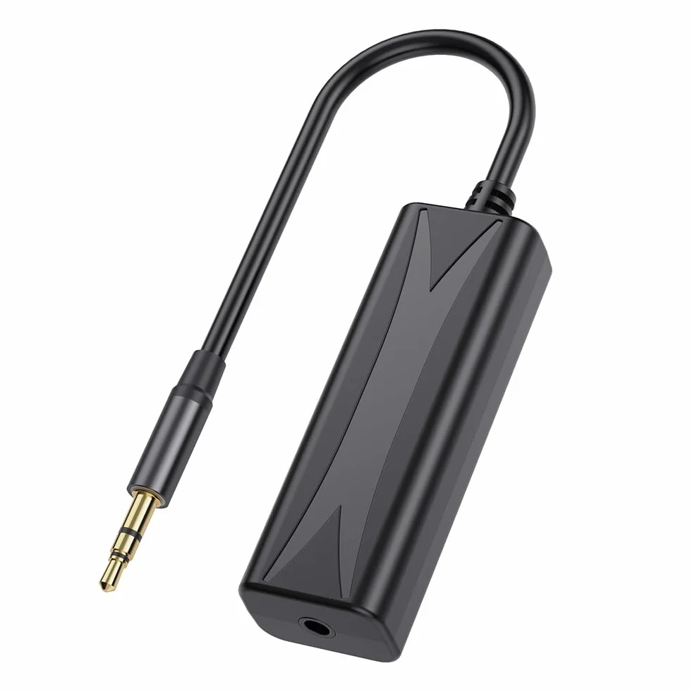 3,5 mm AUX Audio Filtr Przeciwzakłóceniowy Pętli Uziemienia Isolator Redukcji Szumów do Domowego Systemu Stereo Samochodowego