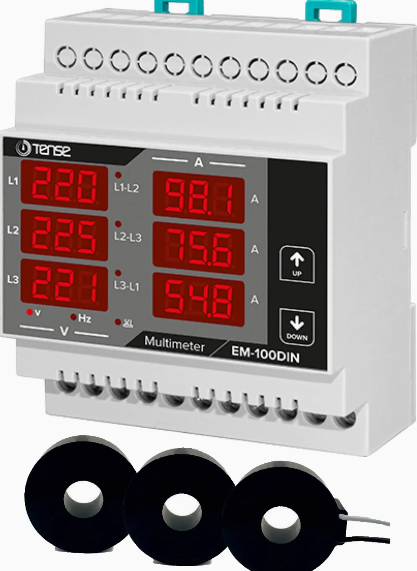 Tense Elektronik Miernik do Zabudowy, Wielokolorowy, 1 Sztuka