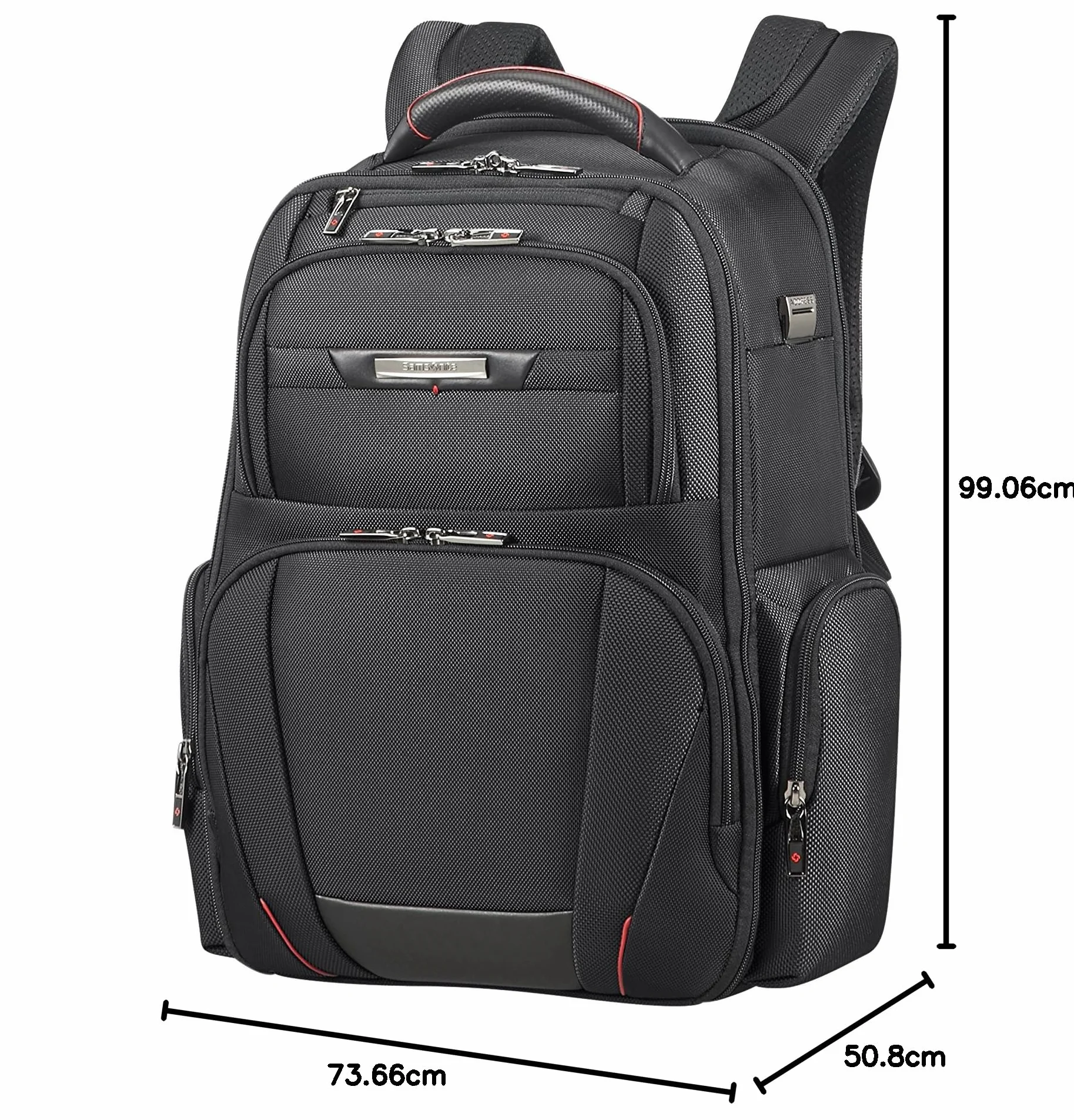 Samsonite Pro-DLX 5-17,3 cala rozszerzalny plecak laptopa 48 cm 29/34 L czarny