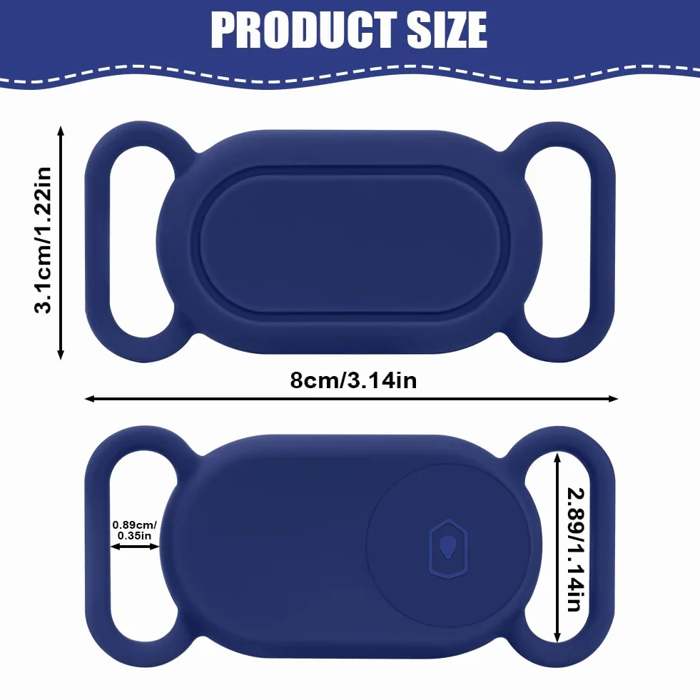 Ainiv Etui ochronne silikonowe do Samsung Galaxy SmartTag 2, brelok, wodoodporne