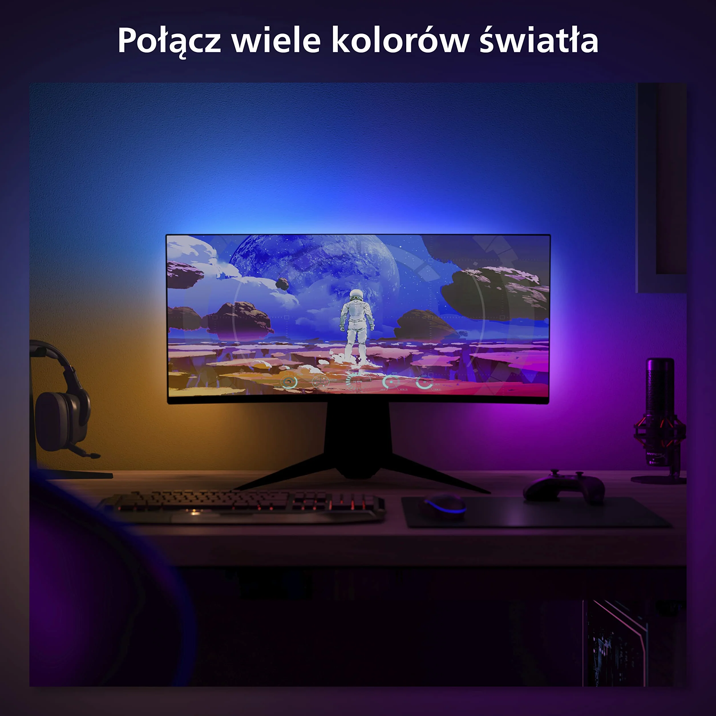 Philips Hue White and Color Ambiance Taśma LED Play Gradient PC 32" 34"