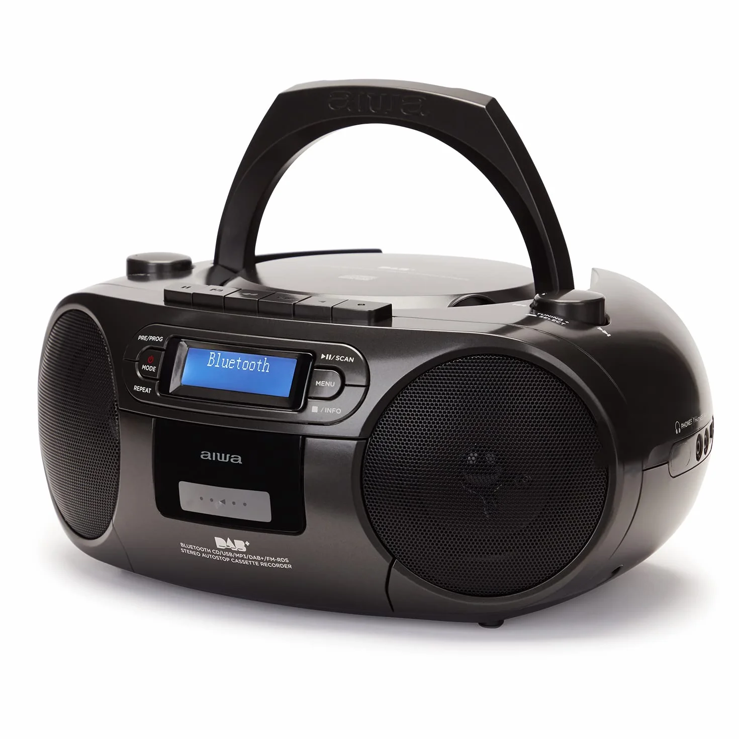 BOOMBOX RADIOODTWARZACZ DAB+, CD/MP3, USB, BT, AUX IN - AIWA BBTC-660DAB/BK
