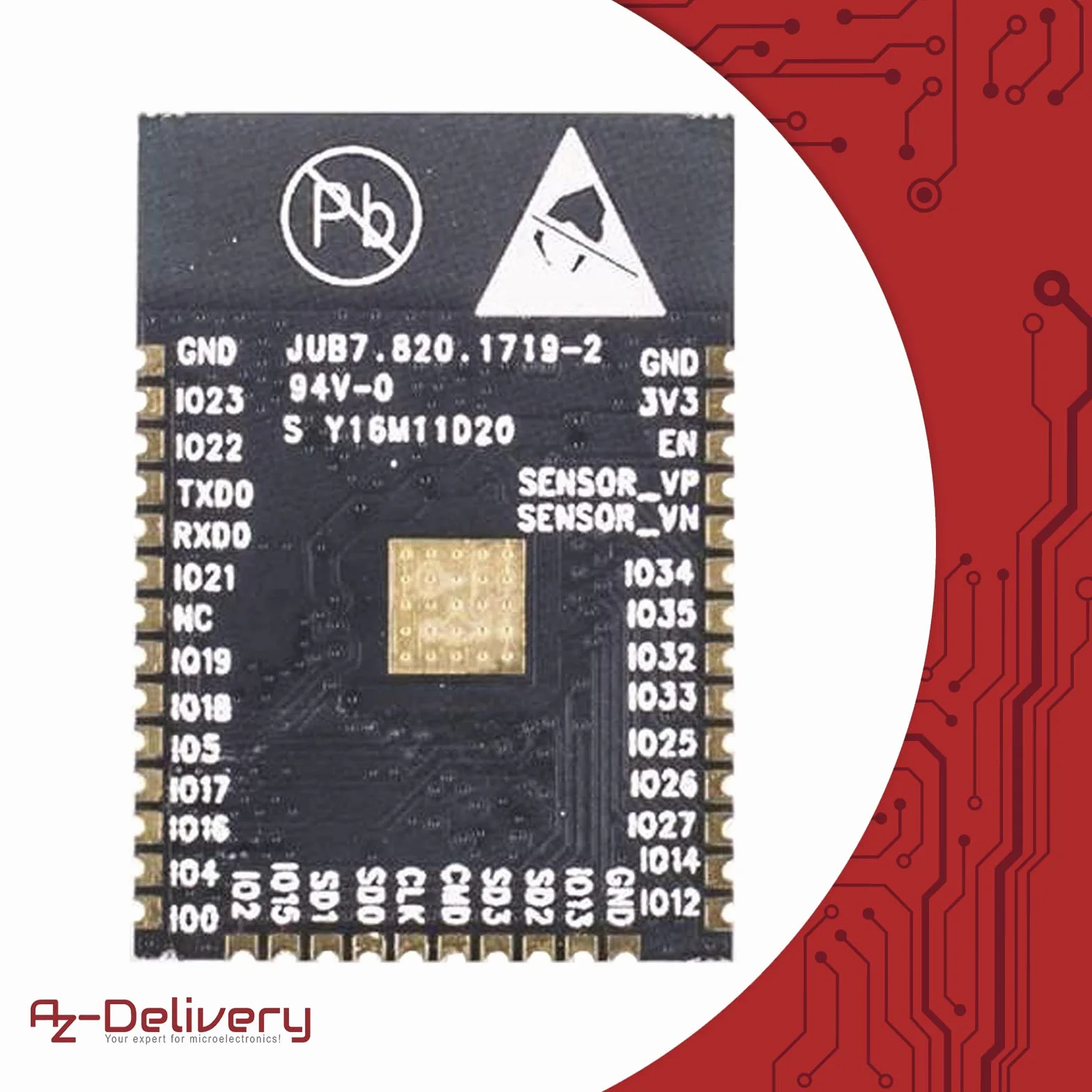 AZDelivery ESP32 WiFi Module kompatybilny z Arduino