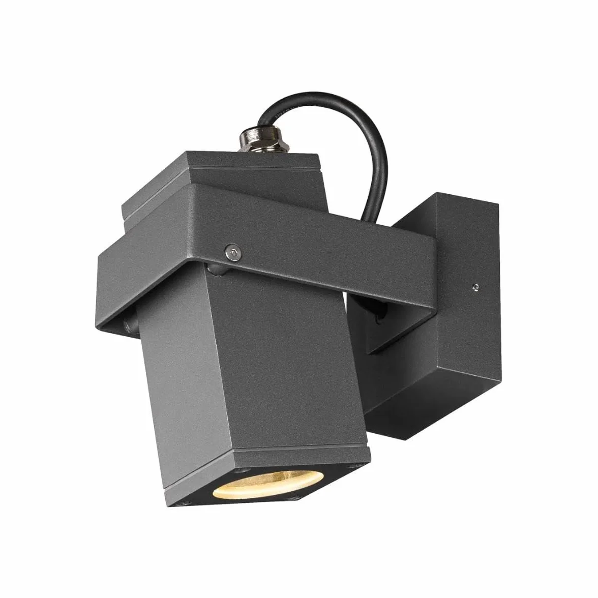 SLV THEO BRACKET Natynkowa Lampa Ścienna i Sufitowa LED GU10 IP65 7W Antracytowa