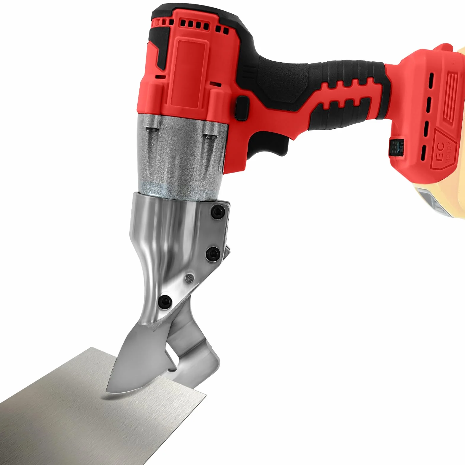 Bezprzewodowe nożyczki elektryczne do akumulatora Milwaukee M18 18 V, 300 Nm 2500 obr./min, bezszczotkowe elektryczne nożyce do metalu, maks. grubość ścinania 2 mm do blachy, dywanu, skóry, metalu