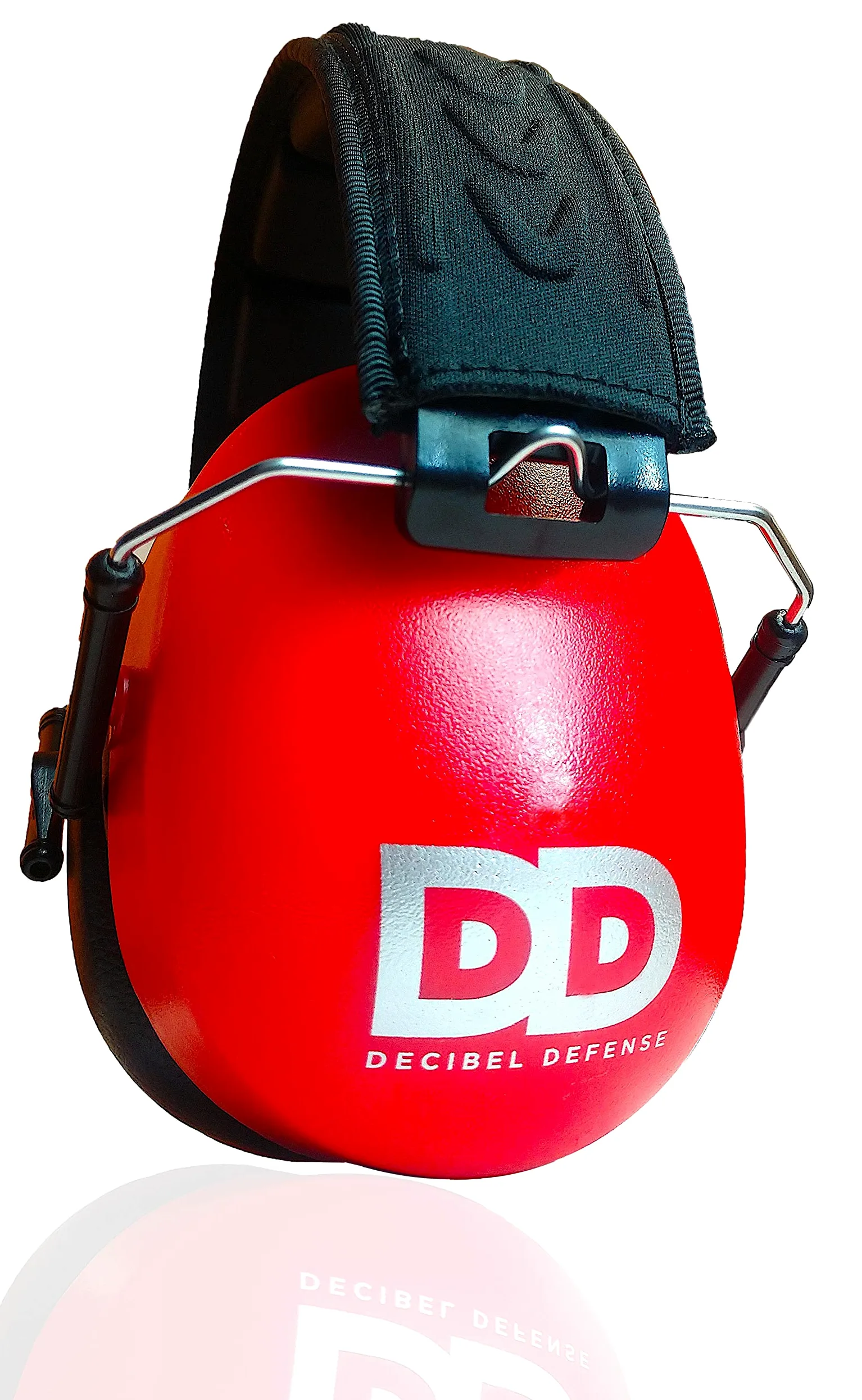 DECIBEL DEFENSE Profesjonalne nauszniki ochronne 37dB NRR – najwyżej oceniana i najwygodniejsza ochrona uszu do fotografowania i użytku przemysłowego – profesjonalna ochrona słuchu (czerwone