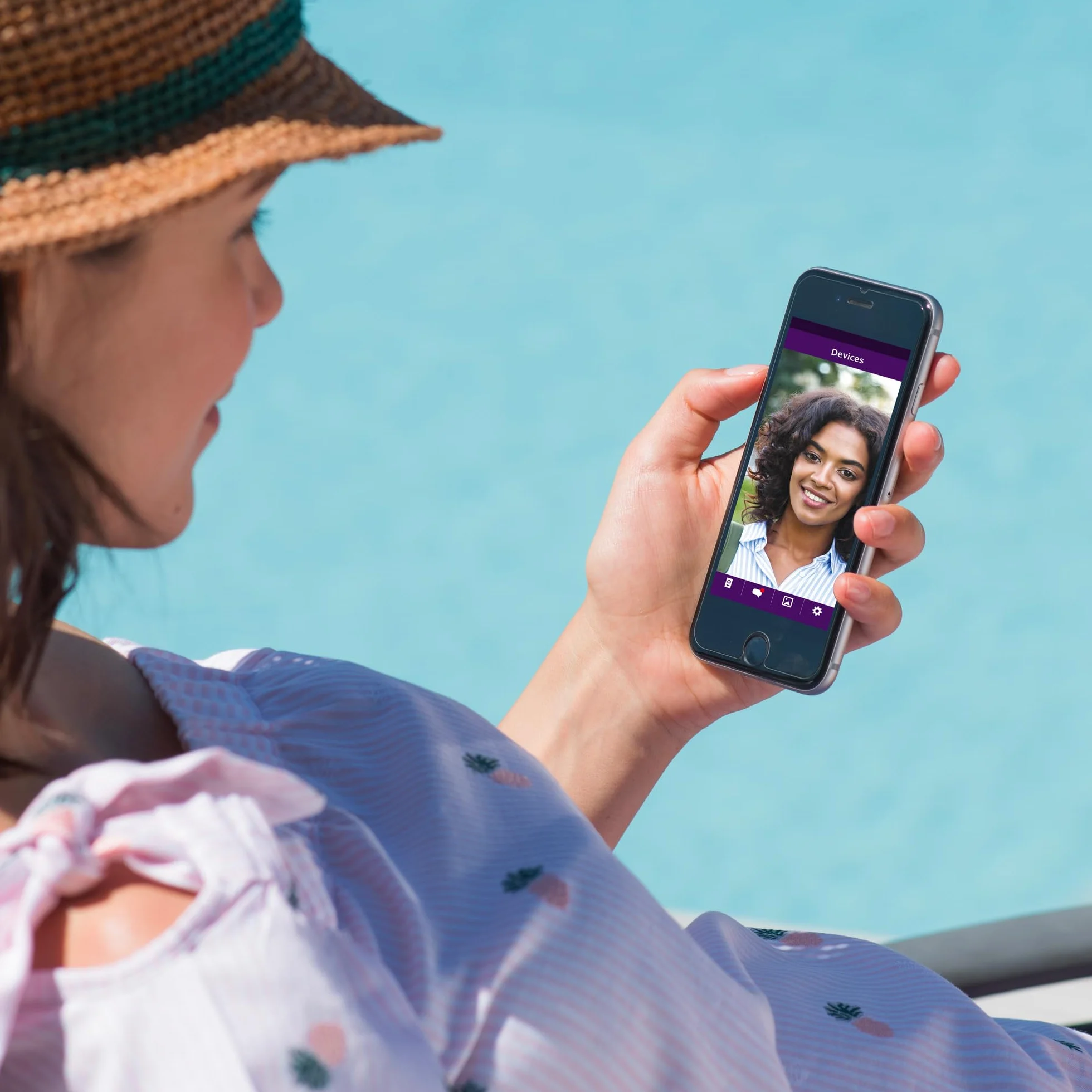 Philips Welcome - Wideofon - Eye Connect 2, Wideofon podłączony do smartfona, kontrola dostępu RFID, funkcja wiadomości o braku odwiedzających, funkcja komunikacji i monitorowania - 531036