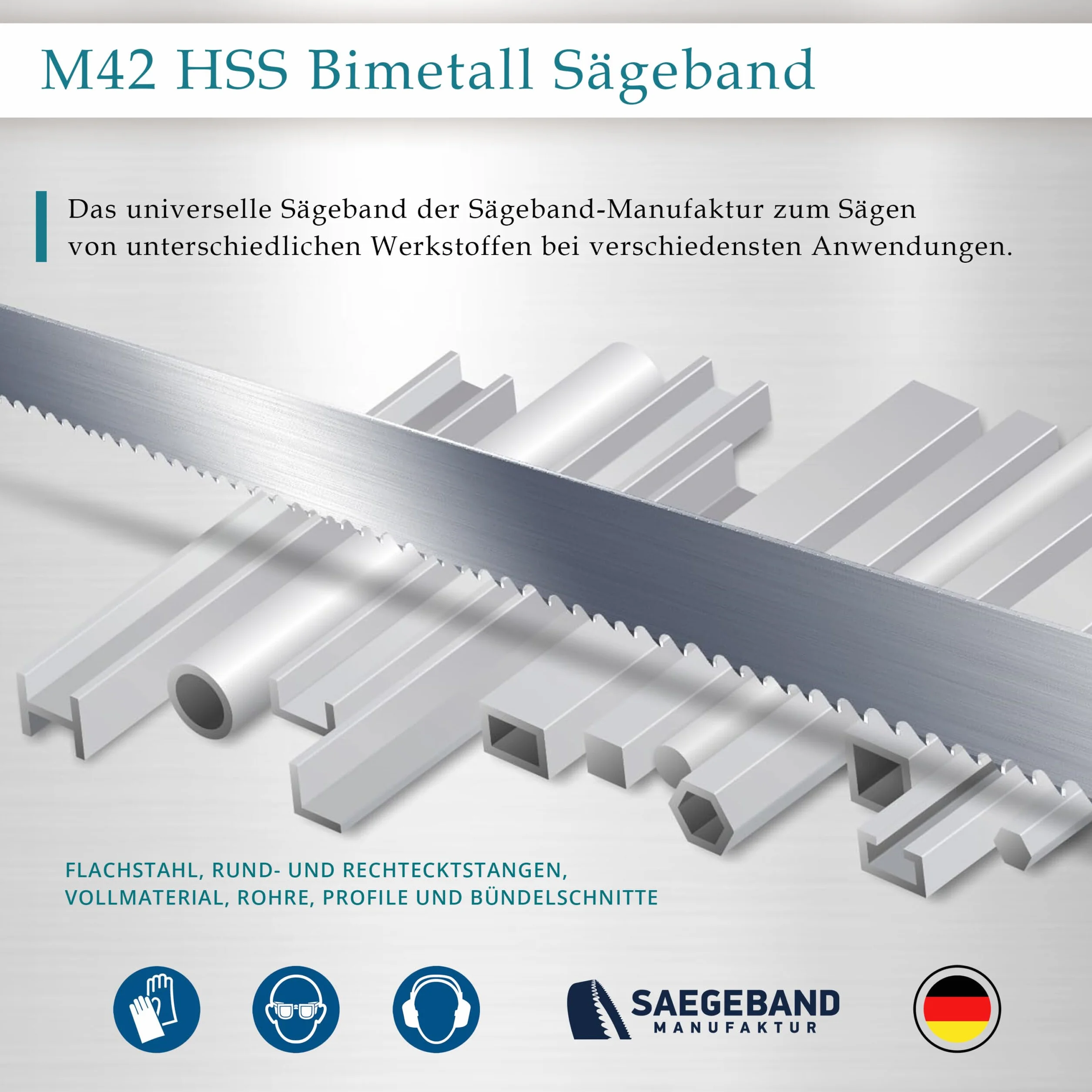 3 x M42 HSS taśma bimetaliczna 2130 x 20 x 0,9 mm z 5/8 ZpZ, brzeszczot do piły taśmowej