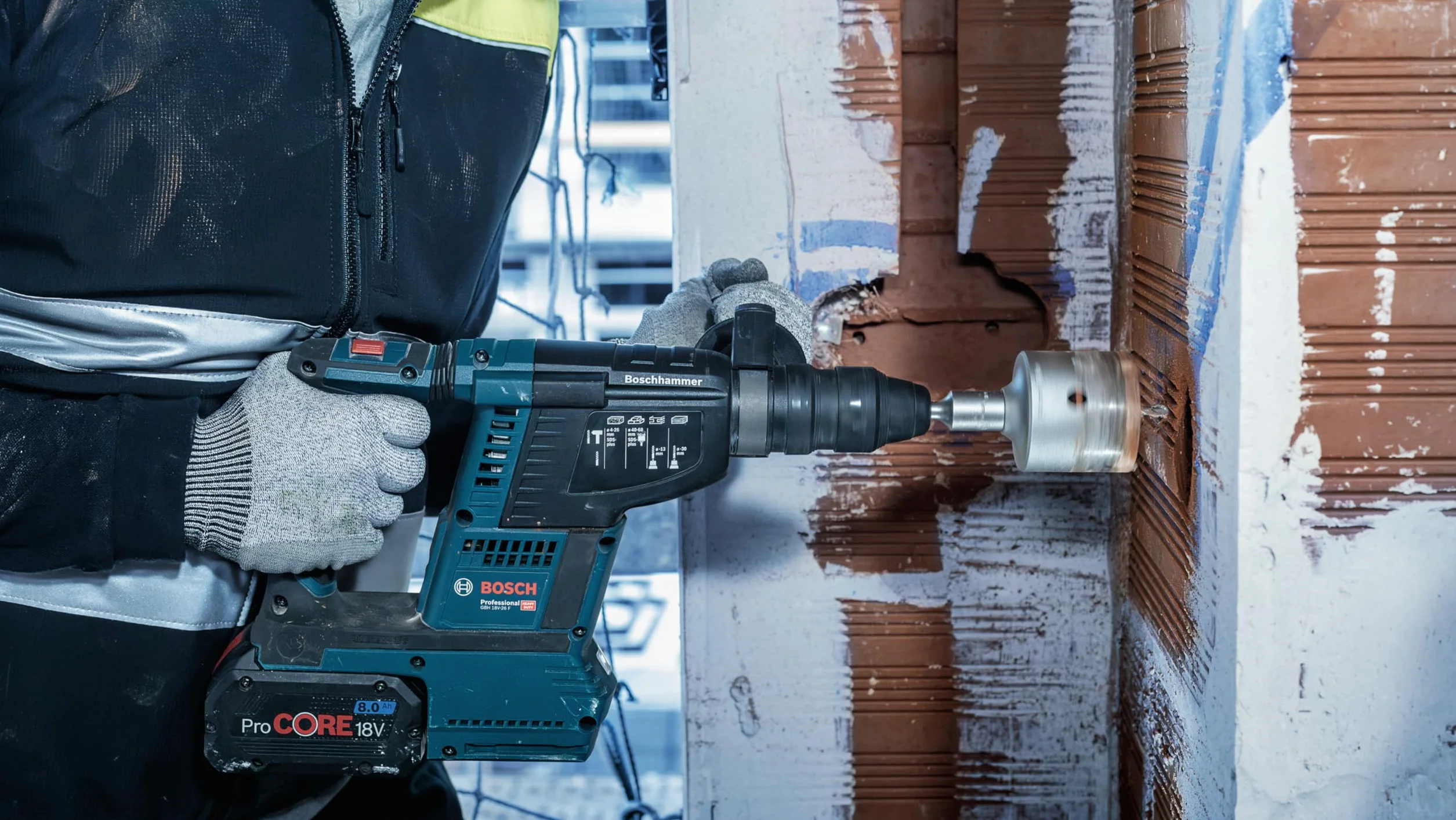 Bosch 3x PRO SDS plus-5 Core Cutter, zestaw (do Beton, Cegły wapienne i piaskowe, Ø 68 mm, Professional Akcesoria Wiertło do młota)