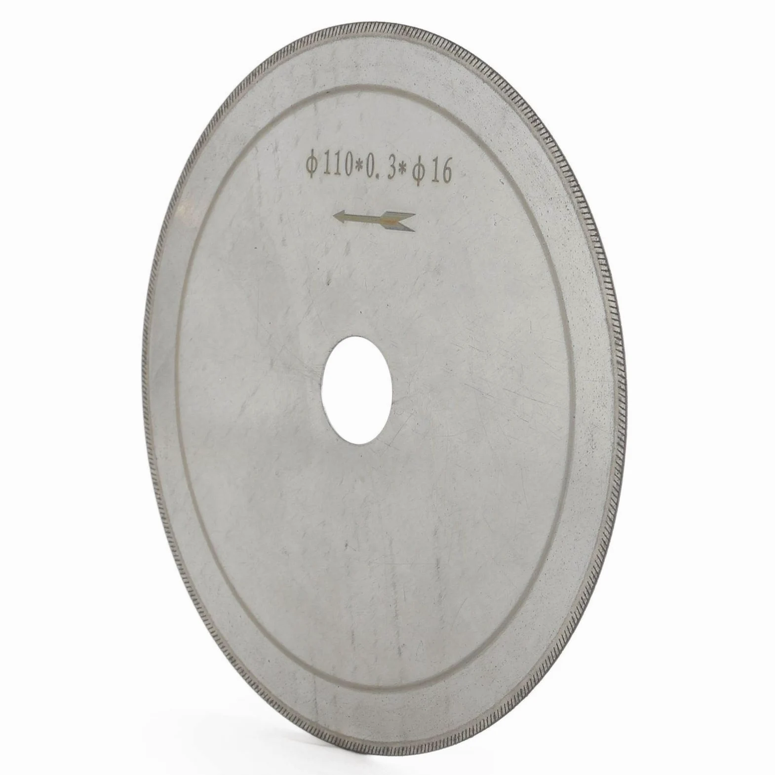 Brzeszczoty do pił tarczowych do bardzo dokładnego 2 sztuk 110 mm Ultra cienka diamentowa tarcza tnąca Ostra piła tarczowa (Color : Silver)