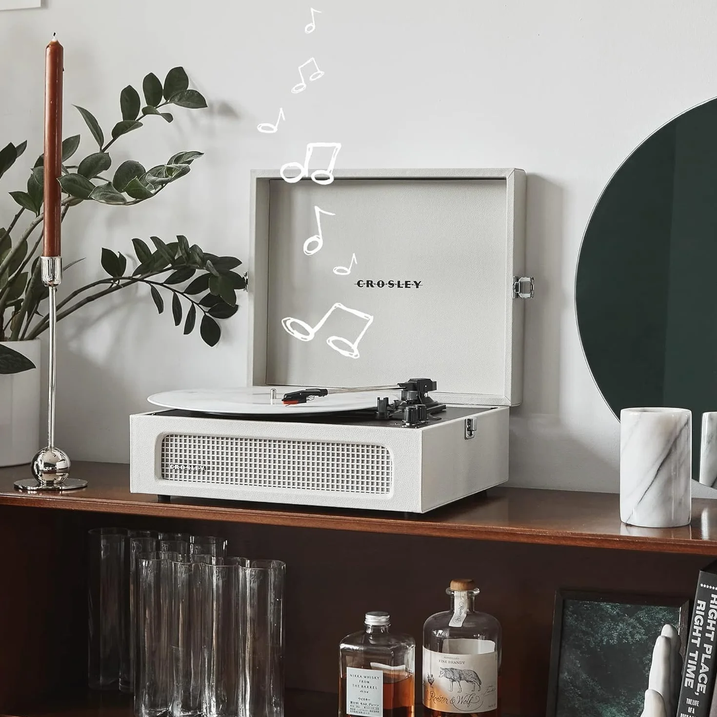 Crosley CR8017B-DU4 Voyager Bluetooth rozdzielacz płyt - światło dune