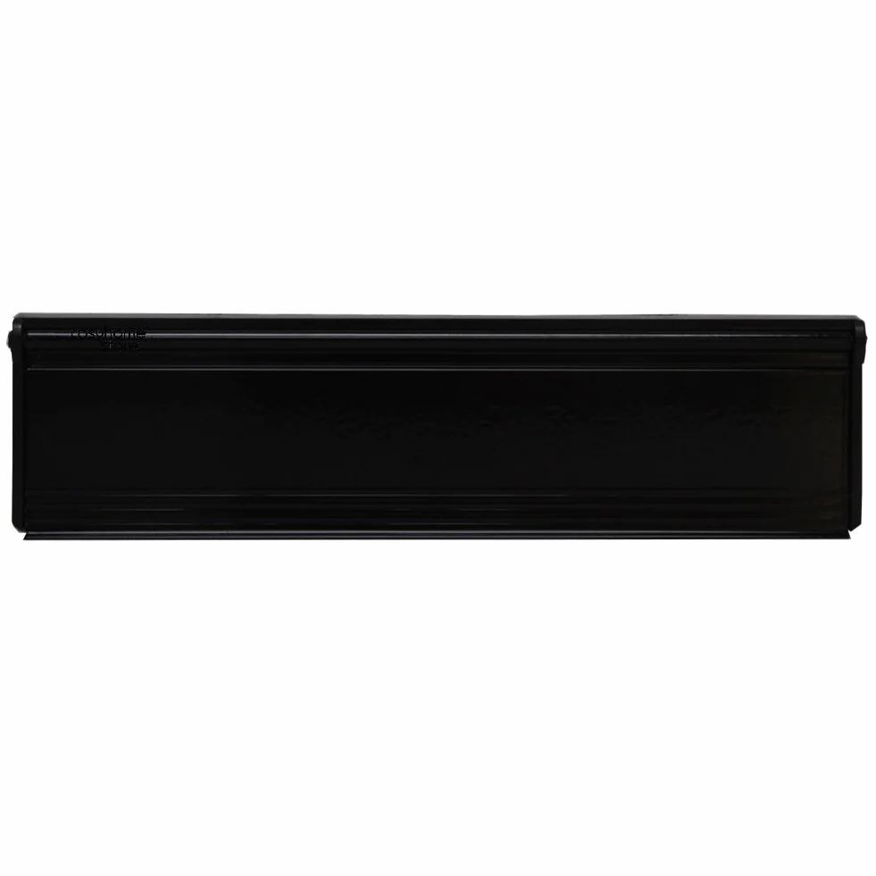 Stormguard 06SR018000BL pełna skrzynka na listy czarna, wymiary zewnętrzne 295 mm x 75 mm wewnętrzna APERTUR 279 mm x 465 mm