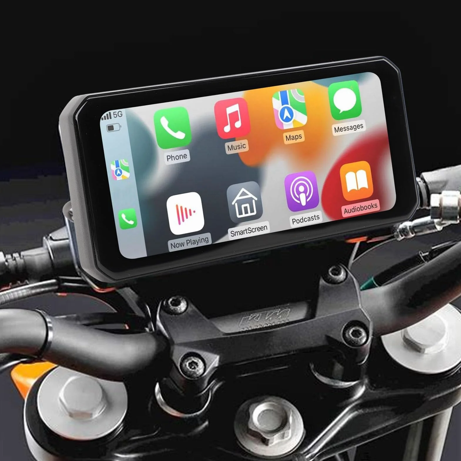 Motocyklowa kamera DVR 1440P podwójny aparat 6,25 cala ekran IP67 bezprzewodowa CarPlay GPS