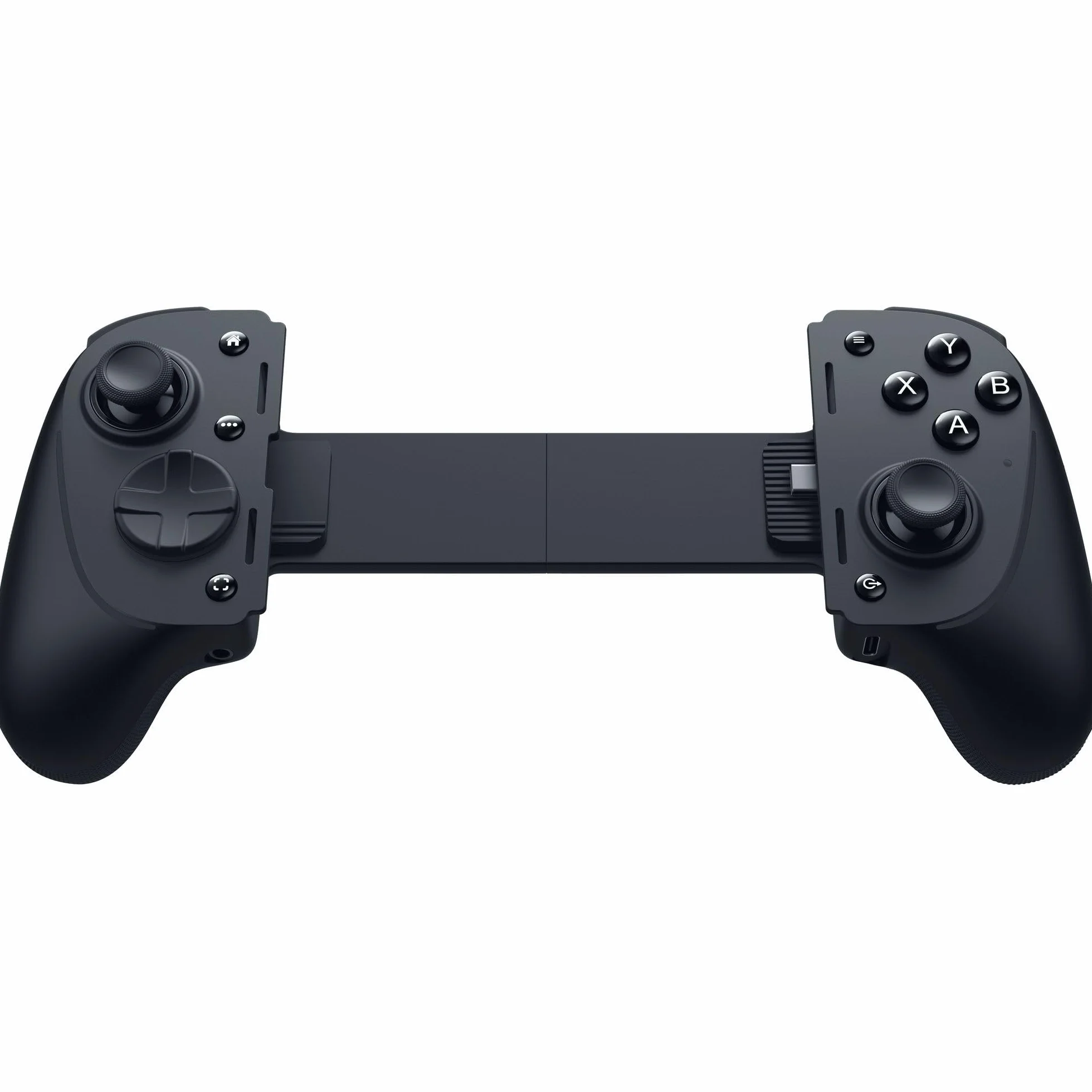 Razer Kishi Ultra USB-C - kontroler do gier na Androida, iPhone'a z serii 15 i 16, iPada Mini A17 Pro i 6 (haptyka Sensa HD, RGB, ładowanie passthrough, przyciski mecha-taktyczne i D-pad) Czarny