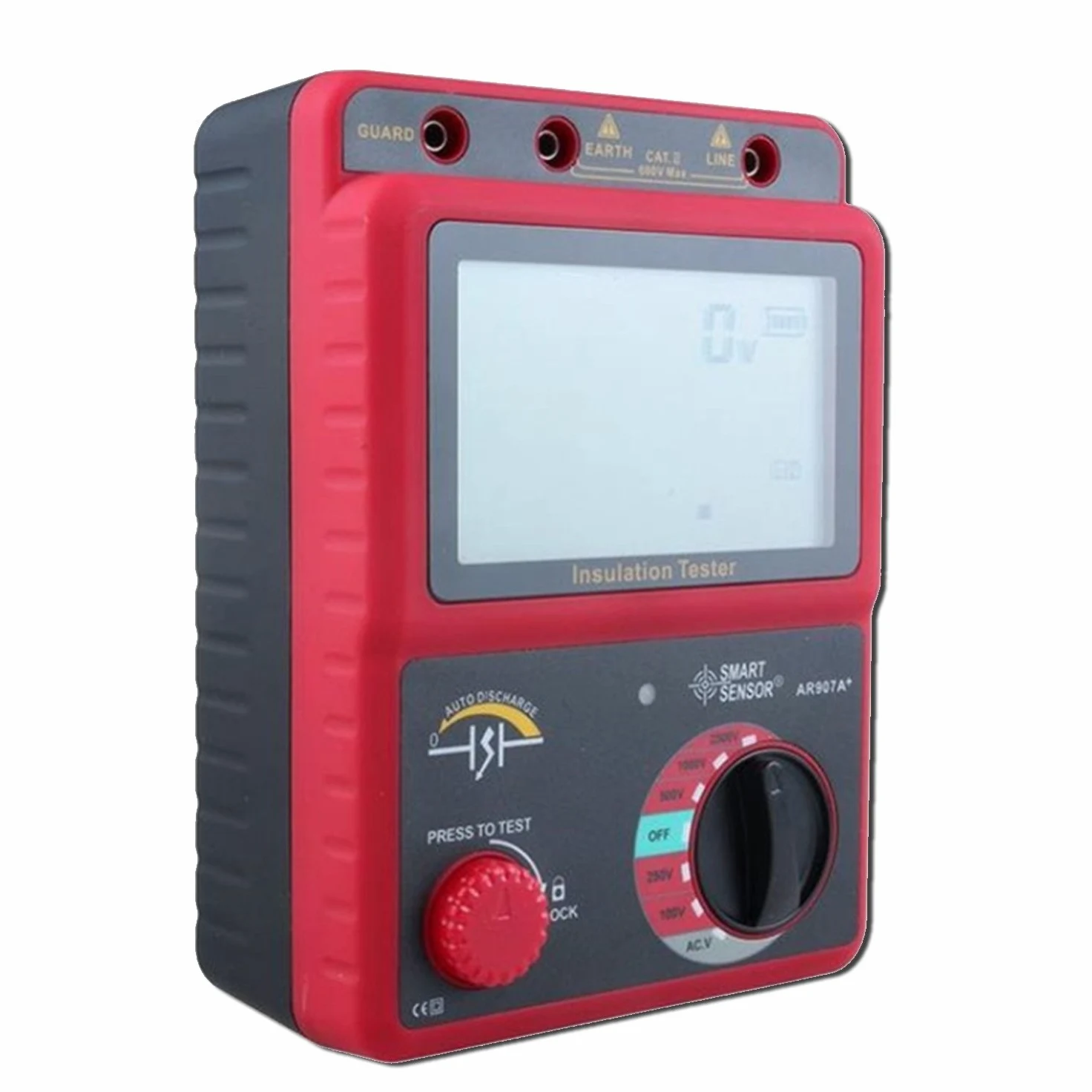 100~2500V cyfrowy tester odporności izolacji wysokiego napięcia Megohmetr AC/DC Tester napięcia Miernik OHM AR907A +, Dokładne odczyty