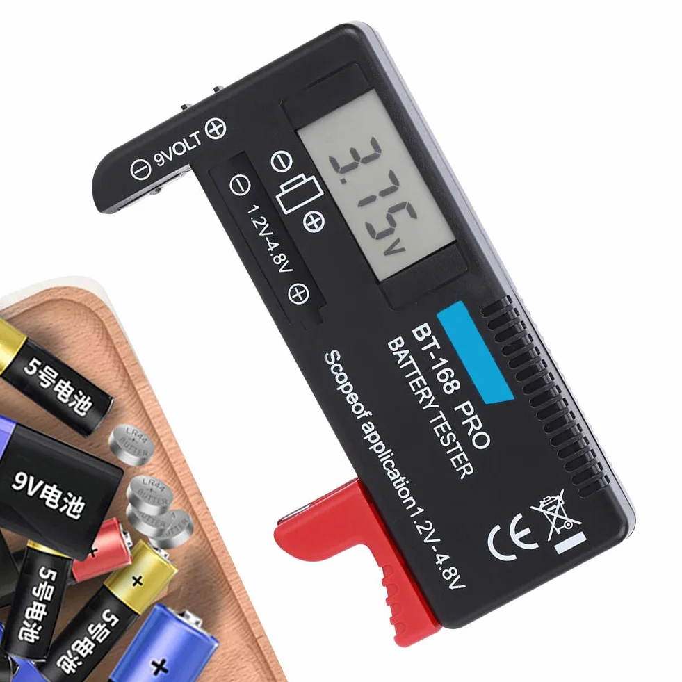 Cyfrowy tester baterii LCD BT 168Pro 1,2V 4,8V do AAA AA