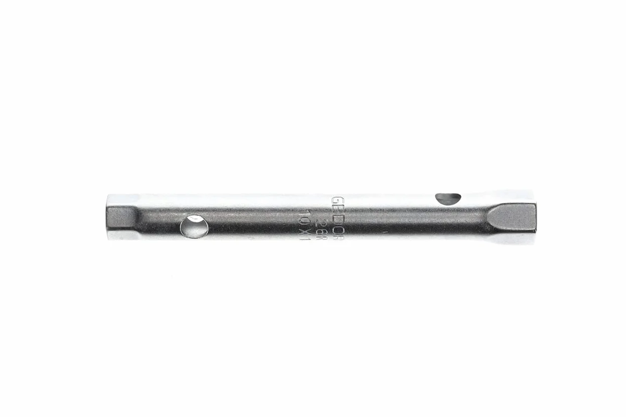GEDORE Klucz nasadowy podwójny, 10 + 13 mm, 6-kątny, długość 140 mm, narzędzie do nakrętek samochodowych, 26 R 10 x 13, stal chromowana