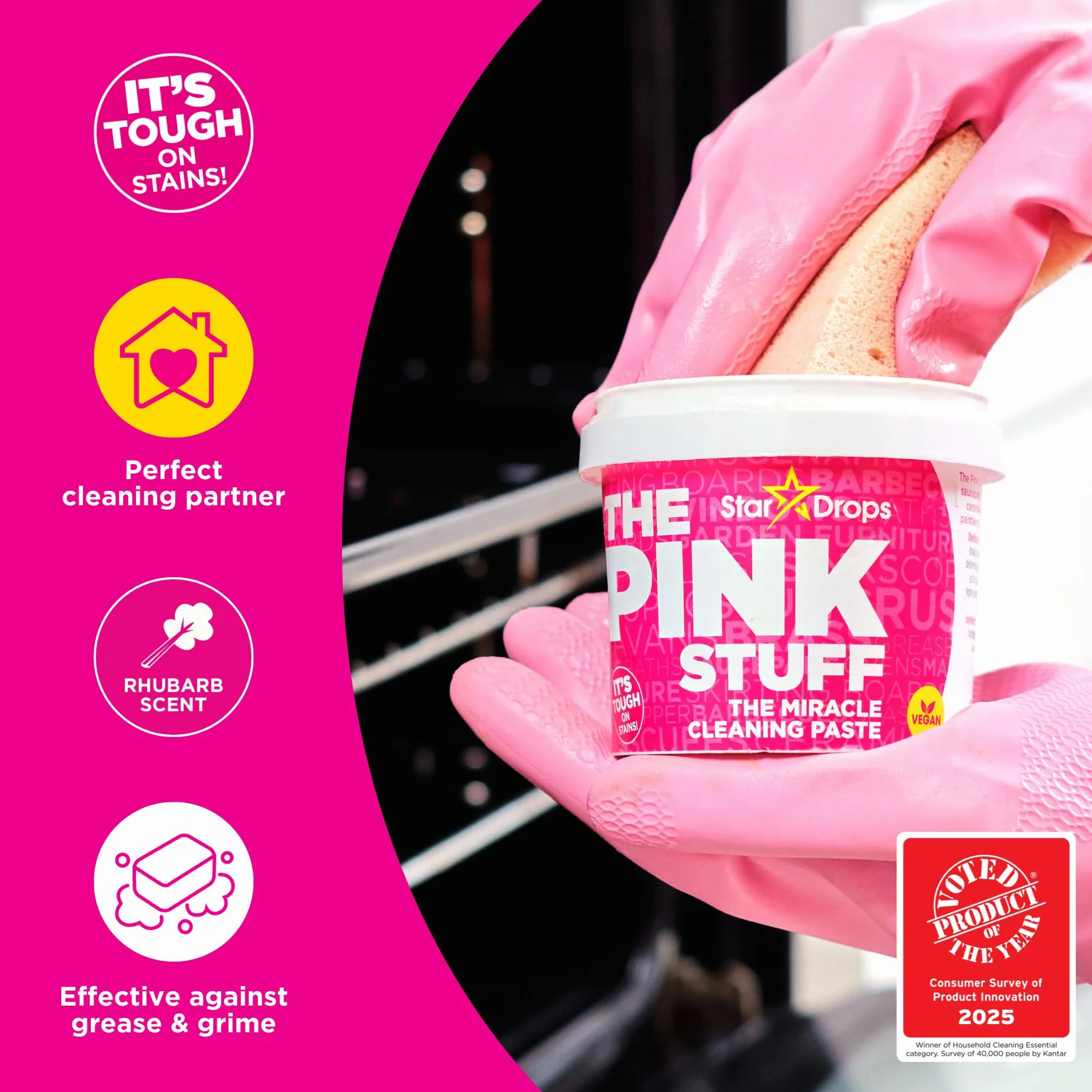 Stardrops pasta Pink Stuff, 500 g, PIPA370126 Multi 1