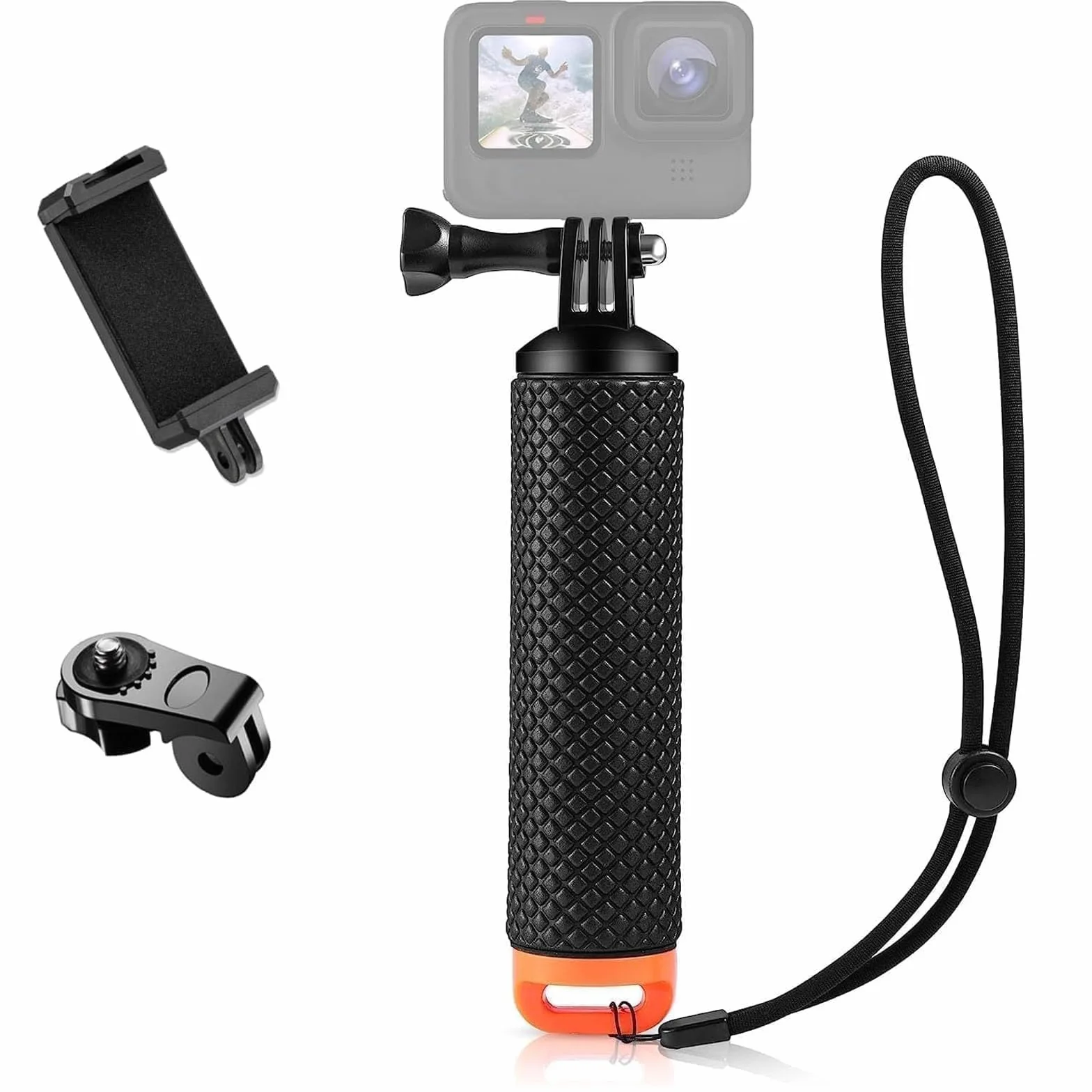 Wodoodporny pływający uchwyt ręczny Monopod do telefonu i kamery akcji kompatybilny z GoPro Hero SJCAM Fusion Insta360