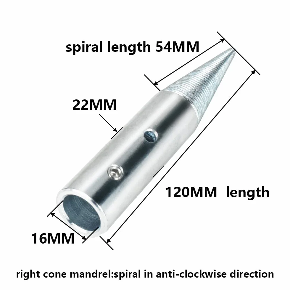 Adapter wrzeciona stożkowego 5/8" Arbor prawa i lewa ręka do szlifierki stołowej z kołem polerskim, 1 para (Metal, Drobny)