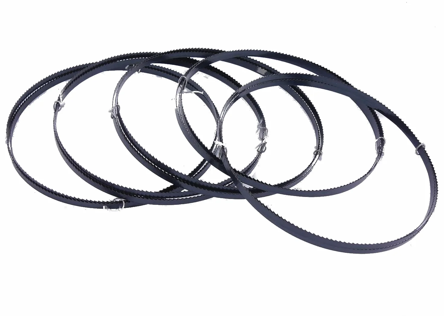 SMI Zestaw 5 szt. brzeszczot do piły do drewna 2100 x 8 x 0,65 mm 6 ZpZ taśma do piły do drewna taśma do piły pasującej np. Scheppach HBS 32 Vario