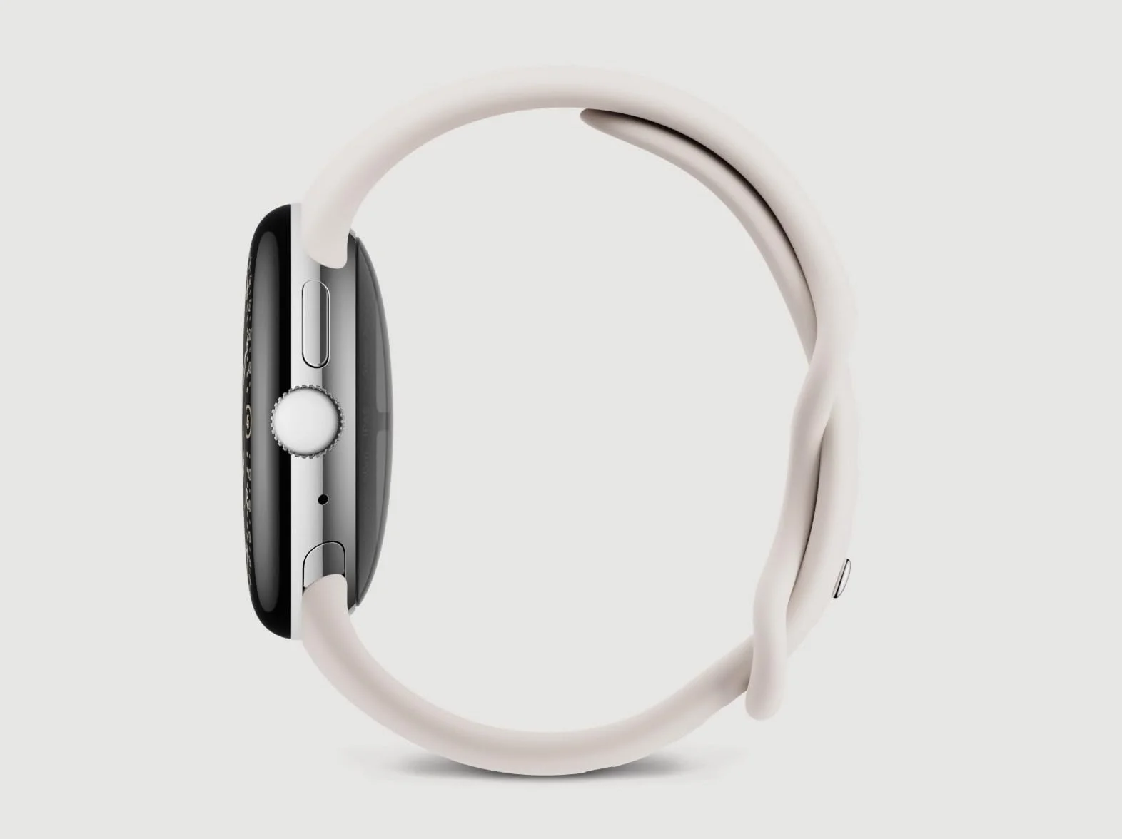 Google Pixel Watch 4 (41 mm) - Smartwatch z systemem Android, pełne śledzenie danych zdrowotnych i fitness - polerowana srebrna obudowa - sportowy pasek z porcelany - Wi-Fi