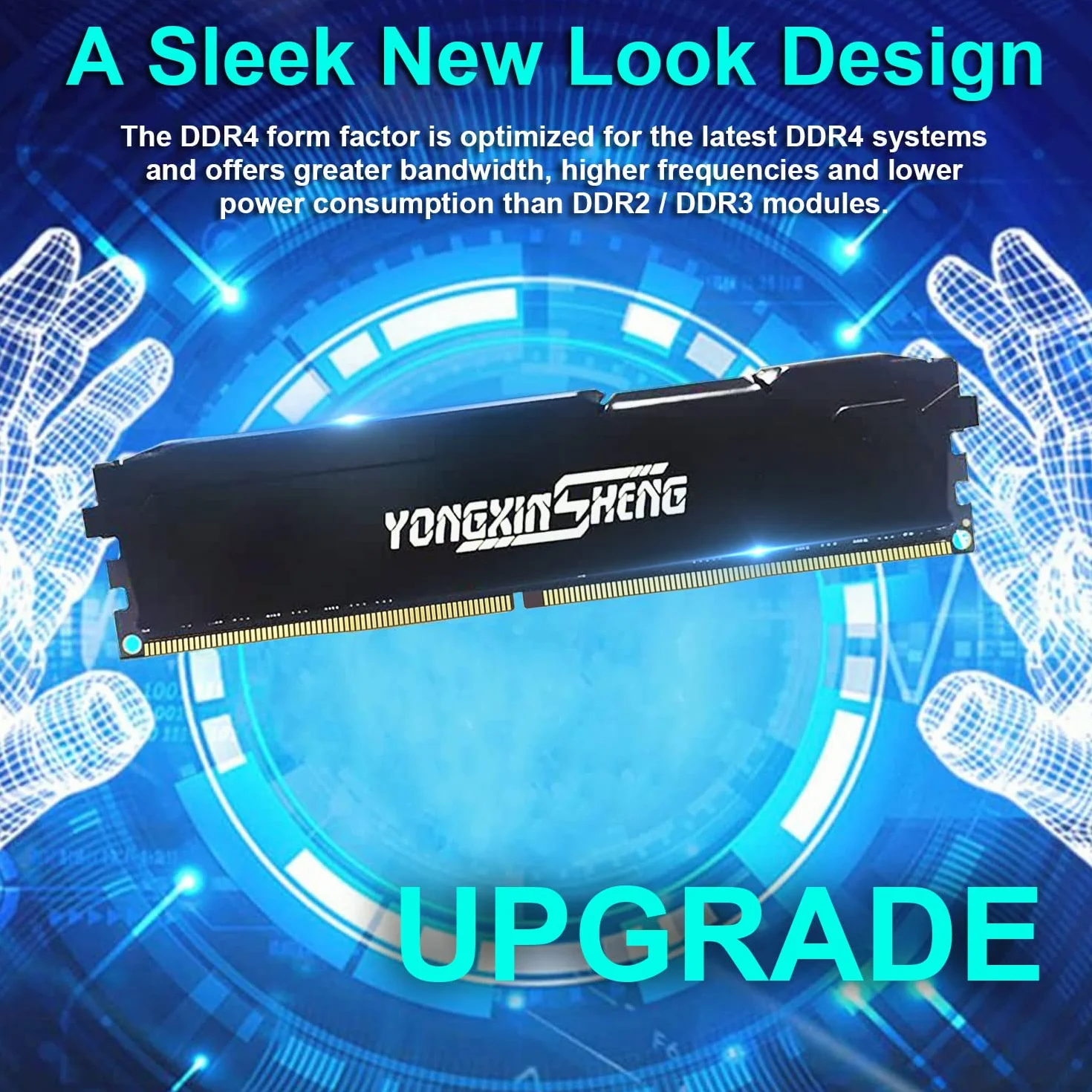 Yongxinsheng Zestaw DDR4 3200 MHz 32 GB (2 x 16 GB) Desktop RAM PC4-25600 XMP 2.0 UDIMM CL16