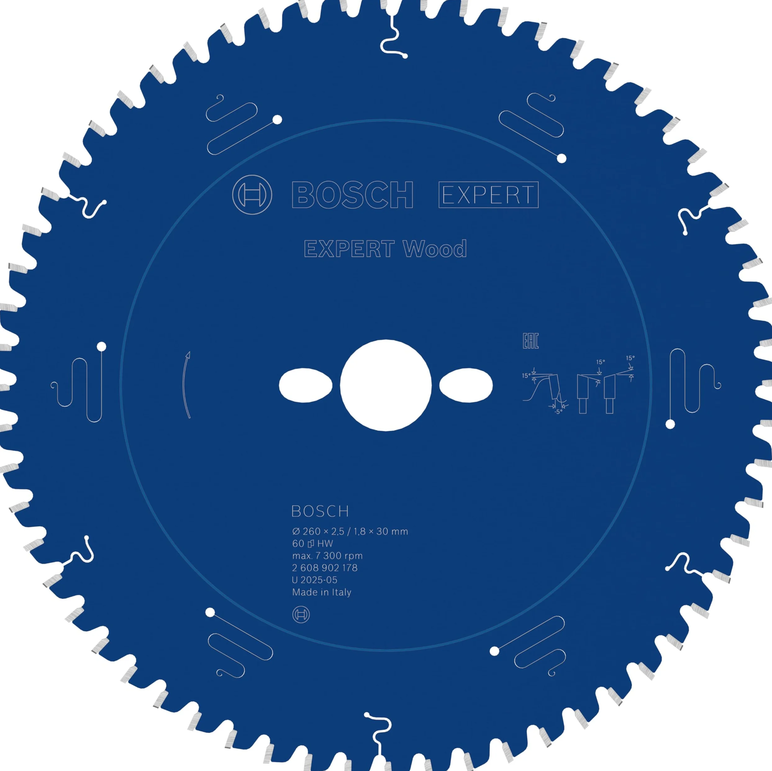 Bosch 1x Tarcza pilarska EXPERT Wood do przewodowych ukośnic (do Miękkie drewno, Ø mm, Professional Akcesoria Przewodowa ukośnica tarczowa)