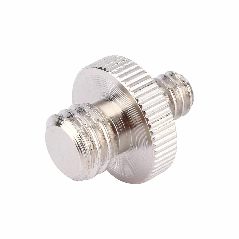 Yosoo 5 szt. 1/4" na 3/8" cala stal chromowana podwójny gwint zewnętrzny adapter do statywu aparatu/statywu jednonożnego i płytki szybkiej wymiany itd. gwint