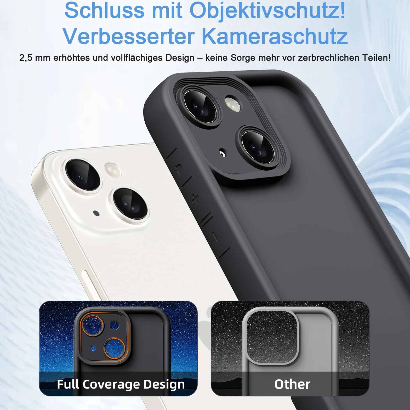 Etui do iPhone 13 6,1" silikonowe z regulowaną smyczą, odporne na wstrząsy, czarne