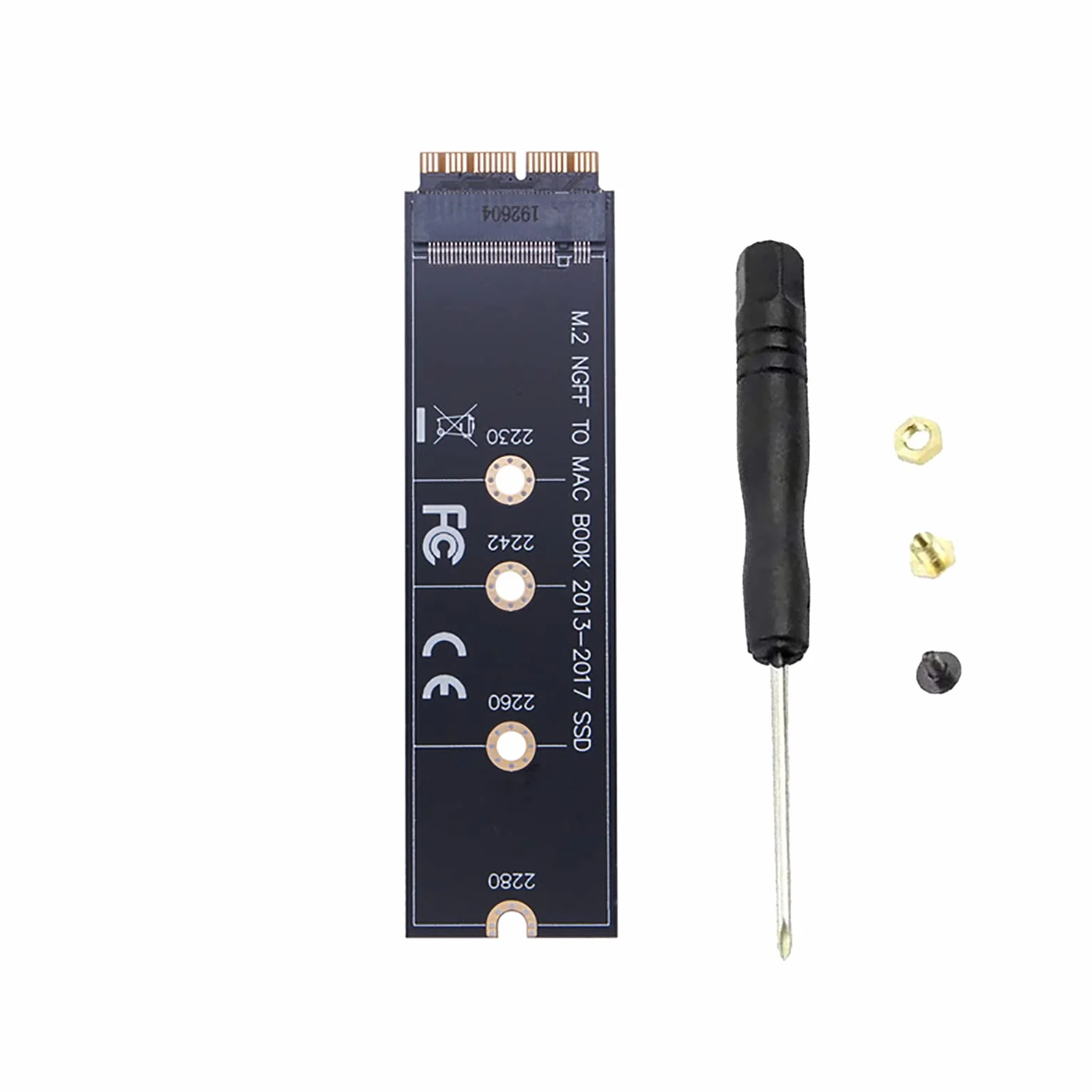 WANGCL Adapter M2 MacBook Air Nvme Pcie Adapter NVME/AHCI SSD, ulepszony zestaw do aktualizacji MacBooka Pro 2013-2015 MacBook Air 2013-2017