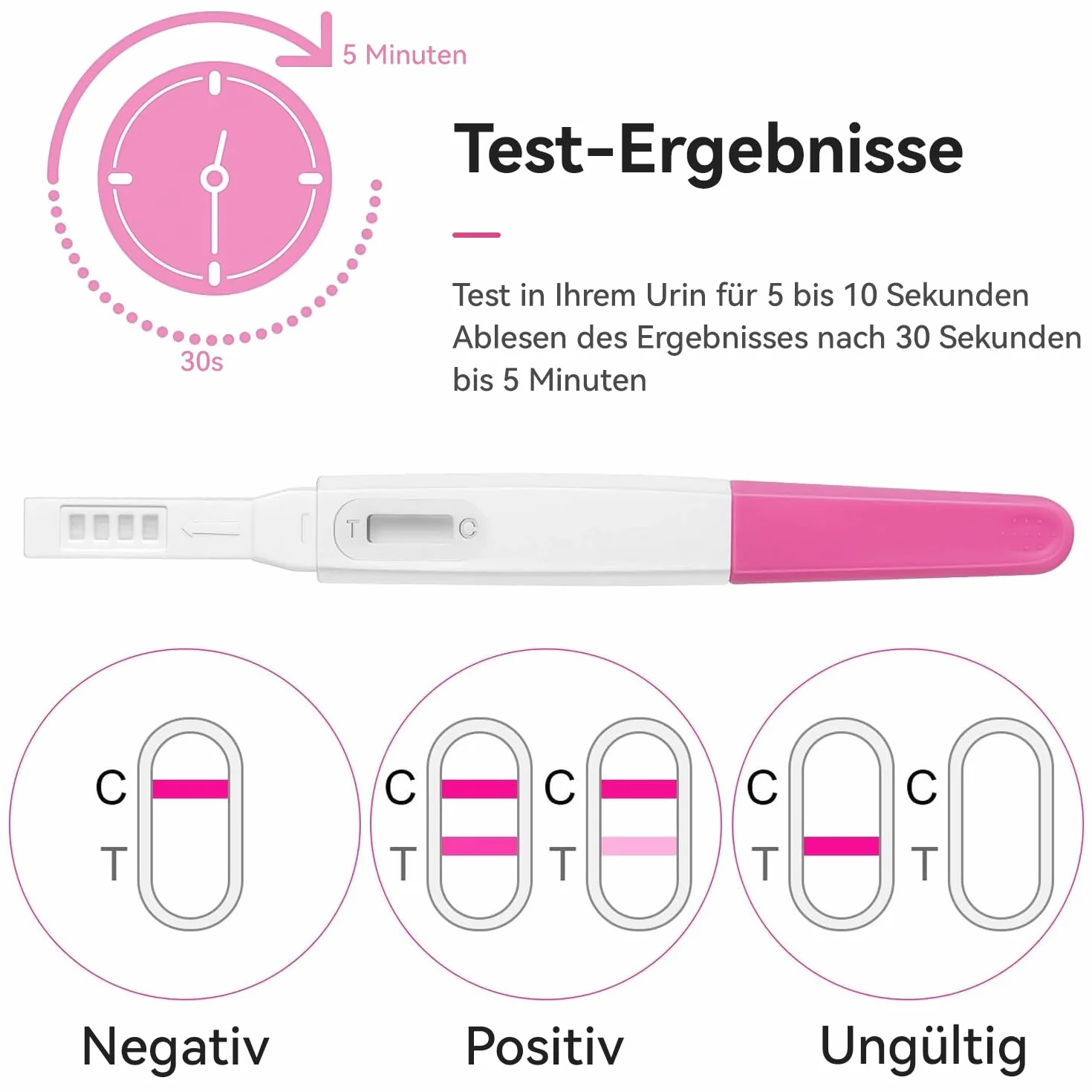 Test ciążowy test wczesny HCG Test ciążowy ultrawczesny, 99% niezawodny, test ciążowy wczesne wykrywanie 6 sztuk