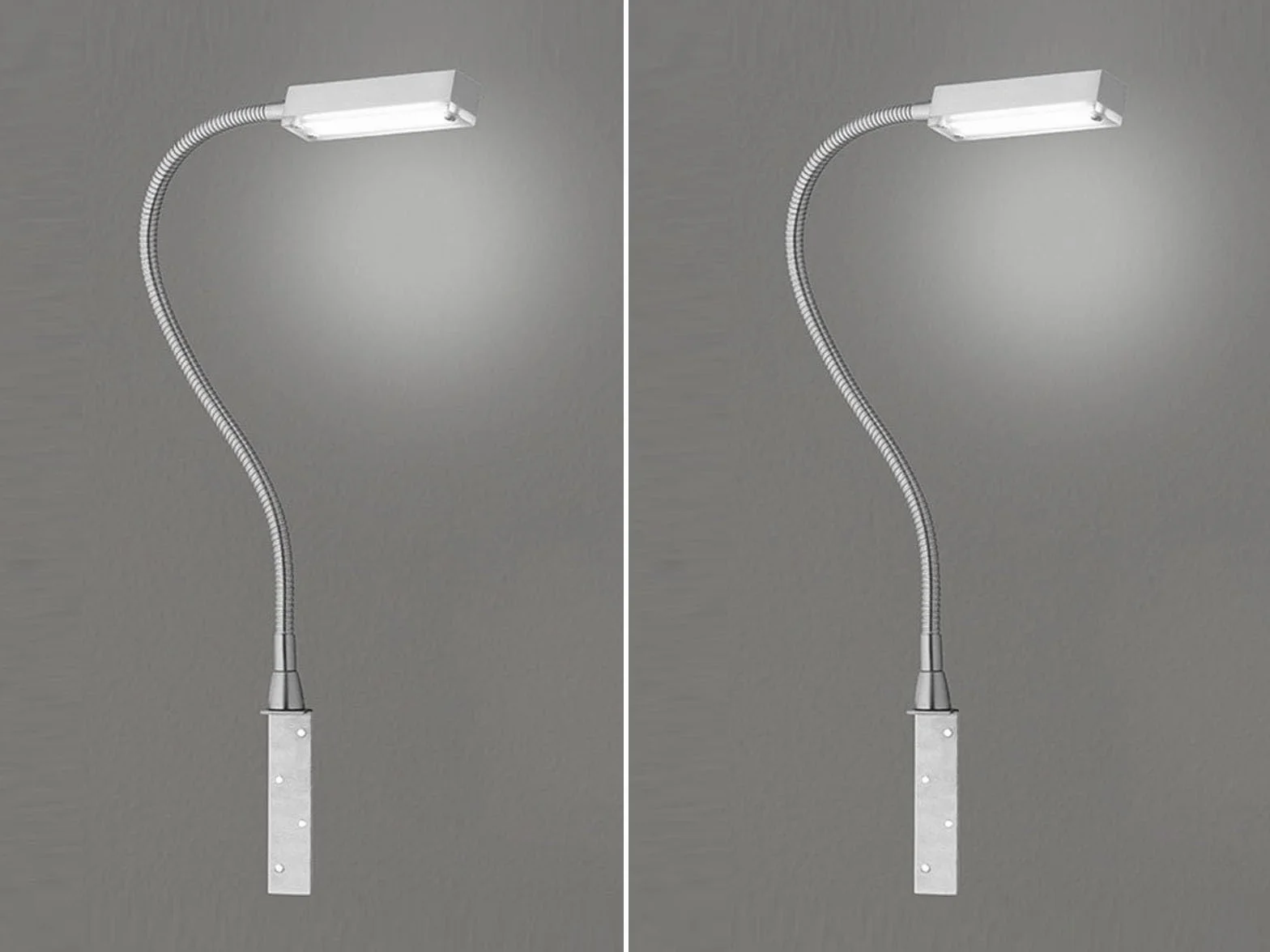 Zestaw 2 lamp LED do czytania i łóżka, do przykręcenia, możliwość ściemniania za pomocą gestów