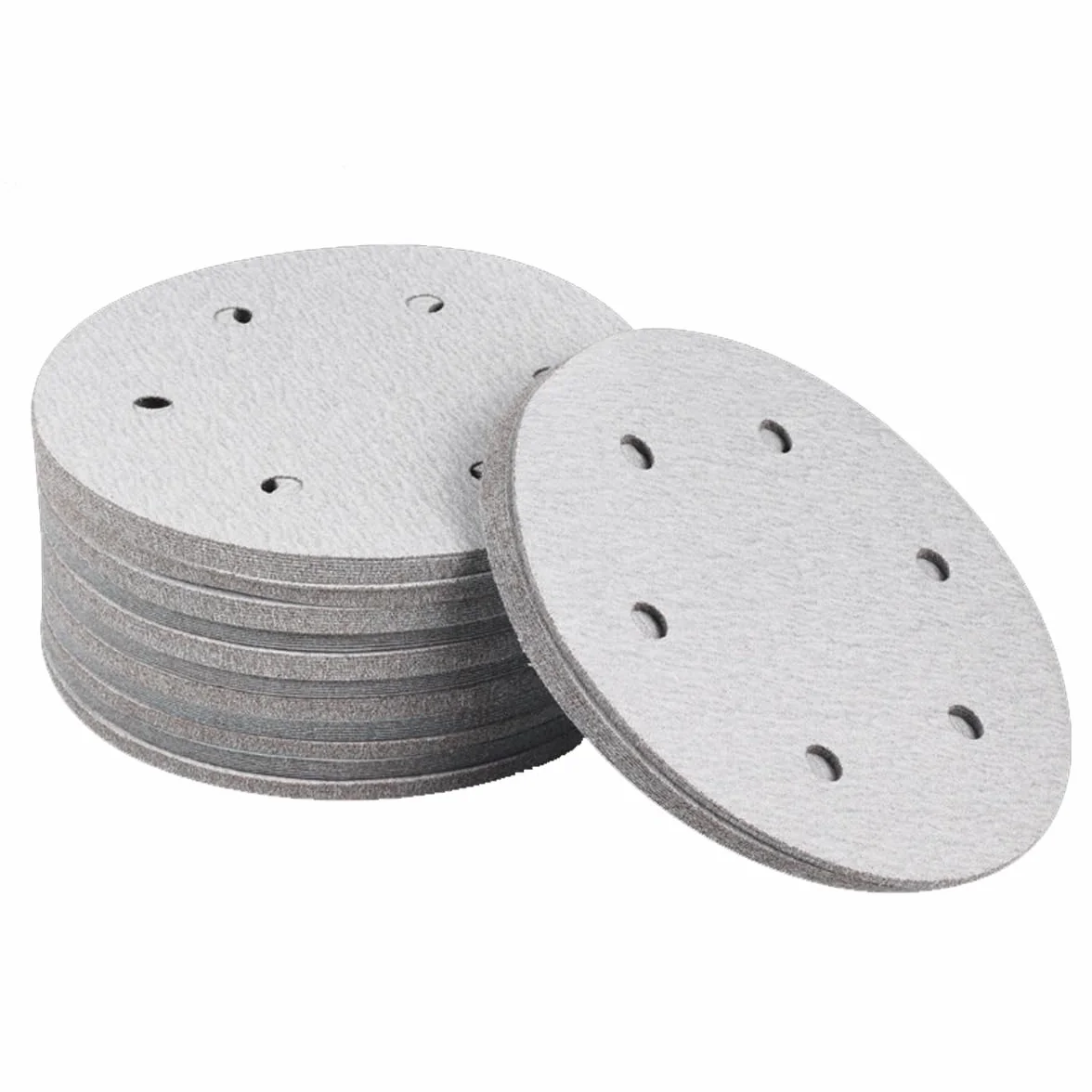 Tarcze szlifierskie 225 mm – 100 szt. papieru ściernego z rzepem do szlifierek oscylacyjnych – 6 otworów, ziarnistość od 80 do 320(80grit)
