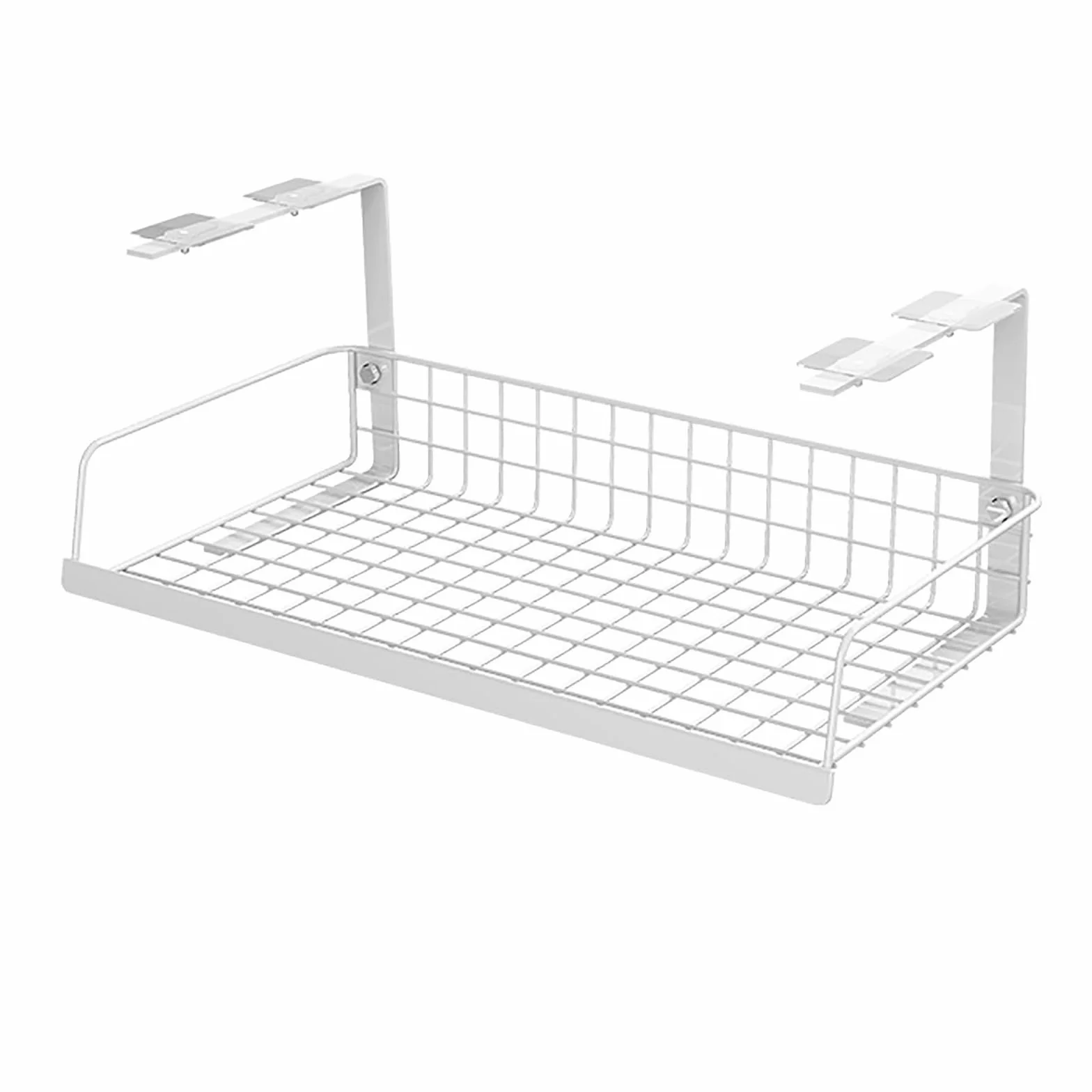 Taca do zarządzania kablami pod biurkiem stojak do zarządzania kablami menedżer kabli pod biurkiem organizer do przechowywania przewodów WiFi półka pod biurkiem organizer sznurkowy (kolor: biały, rozmiar: jeden rozmiar)