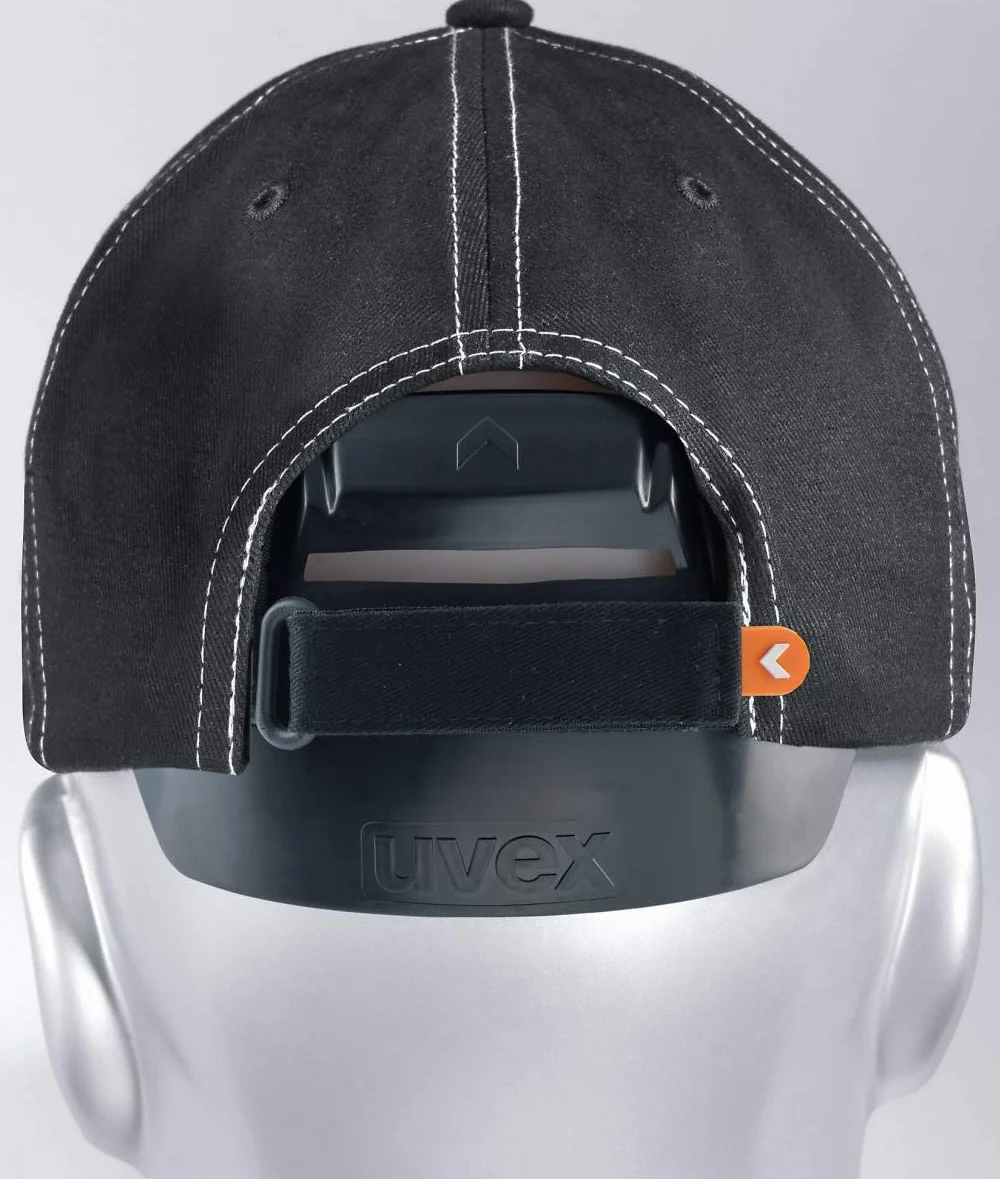 Uvex u-Cap Sport czapka ochronna na g?ow? z d?ugim daszkiem i tward? obudow? - czarna - 55-59 cm