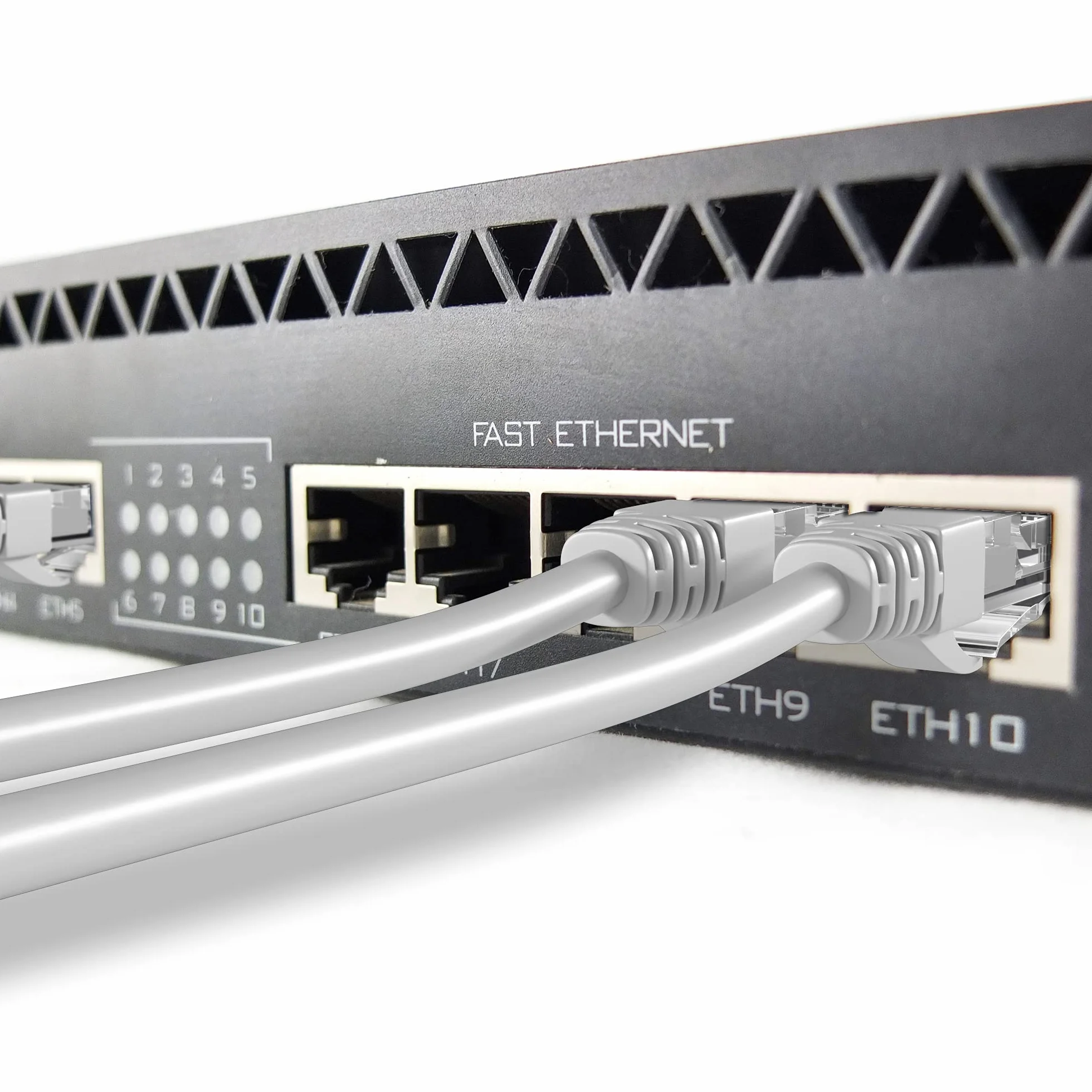 Pan. Tronic 305m Kabel sieciowy Ethernet Cewka | Kabel instalacyjny | CAT5E, AWG24, CCA, UTP, RJ45 | Gigabit LAN | Szybki Internet | PC, przełącznik, router, modem, przełącznik (305 metrów, szary)