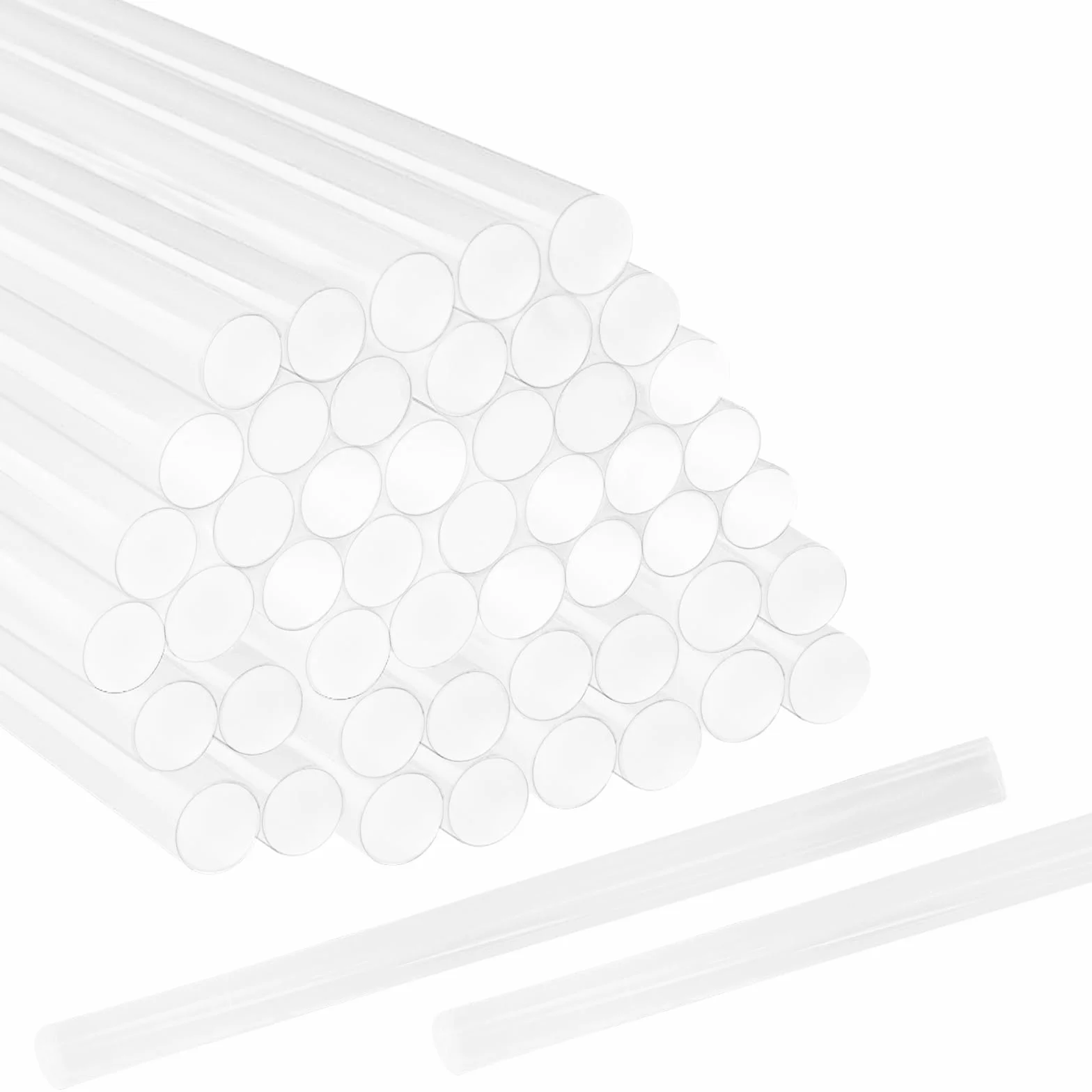 Xpieoyrm 50 sztuk wkładów do klejenia na gorąco, 11 x 200 mm, uniwersalne, przezroczyste pałeczki do klejenia na gorąco, o wysokiej przyczepności i nieskomplikowanym zastosowaniu, do majsterkowania