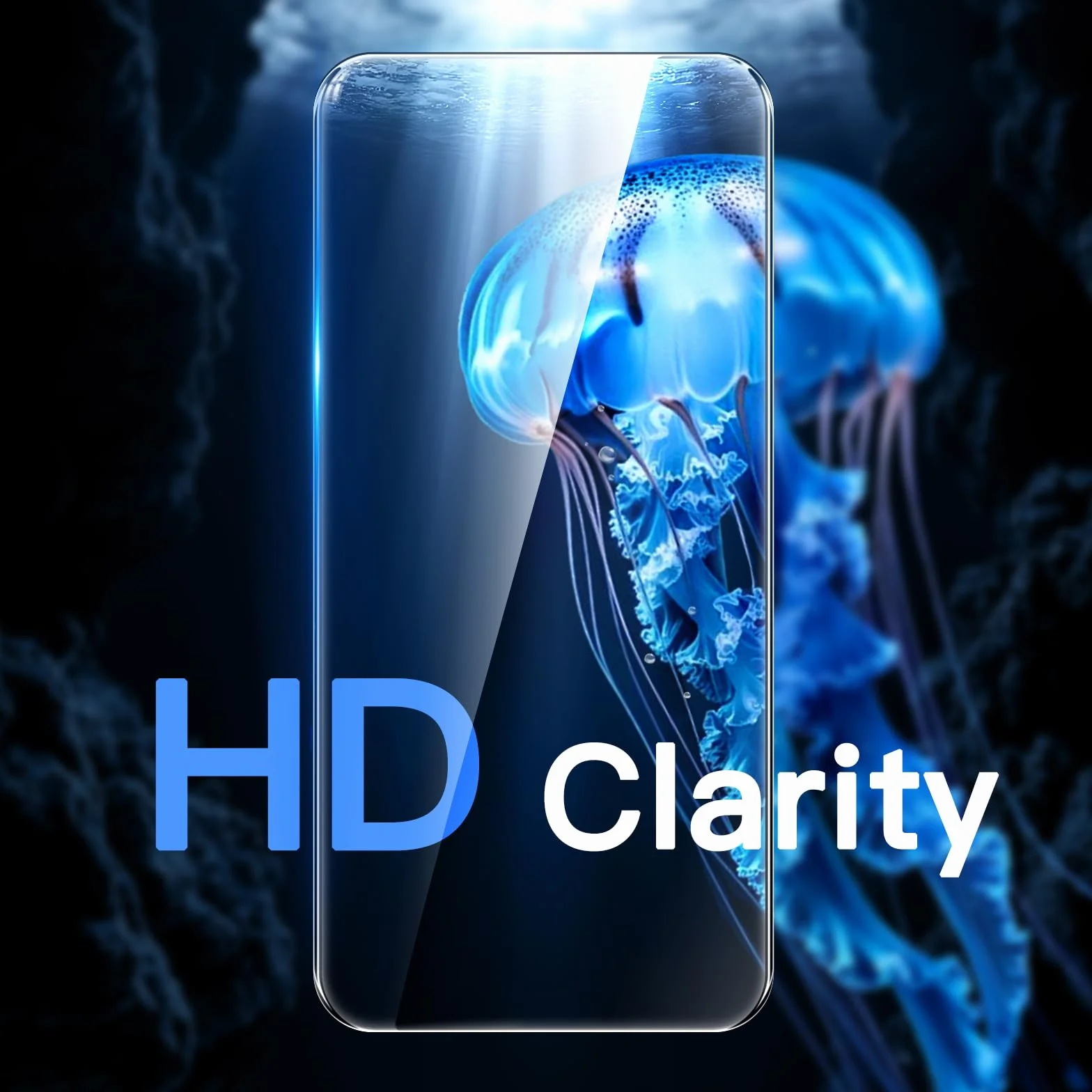 JETech Ochraniacz Ekranu dla iPhone 17 6,3 Cala, 10 Sekund Zestaw do Super Łatwej Instalacyjne Tacką Wyrównującą Jednym Kroku, Anty Odcisk Palca Szkło Hartowane Film, 2 Sztuki