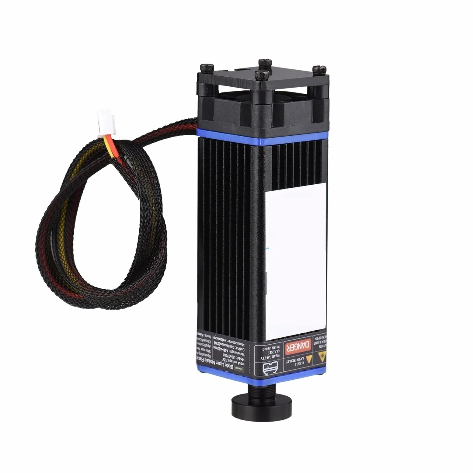 10/20/30W/40W moduł laserowy głowica laserowa 450nm Blue Lase do maszyna do grawerowania laserowego znakowanie drewna narzędzie tnące głowica grawerująca CNC (Color : 10W, Size : Type)