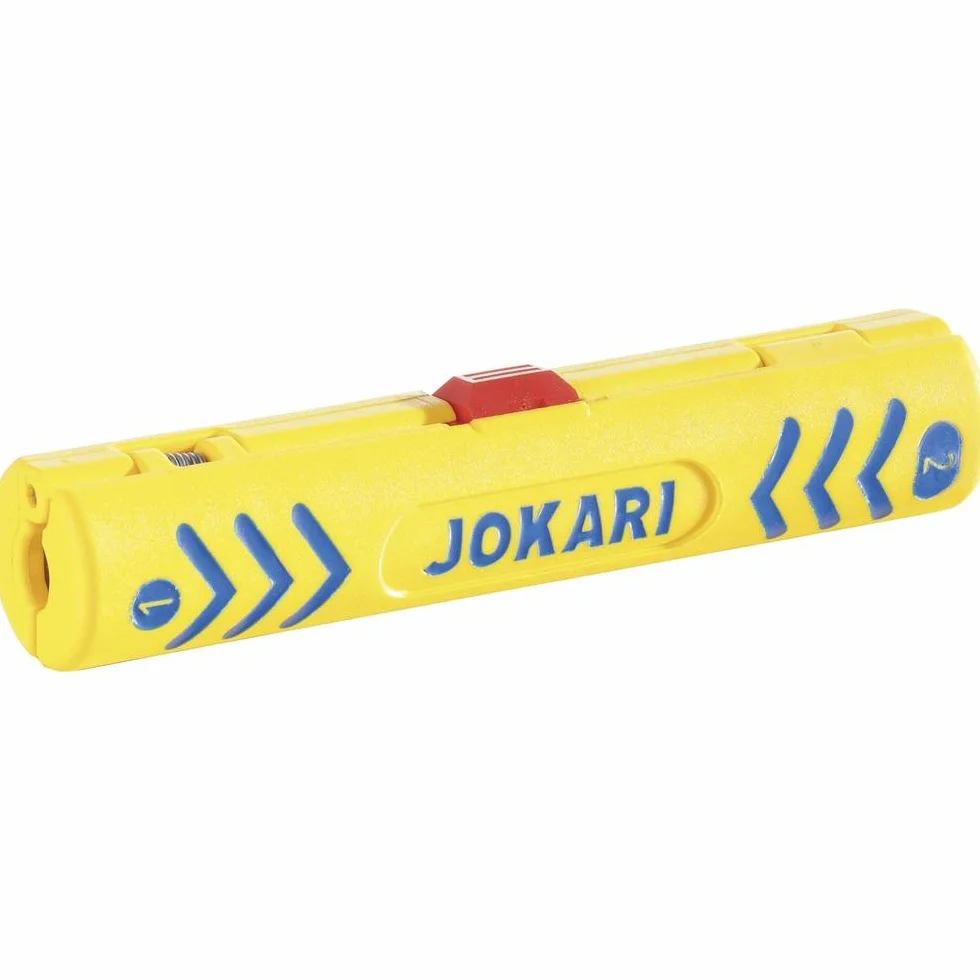 JOKARI® Oryginalny ściągacz izolacji Coaxi No.1 do ściągania izolacji z kabla koncentrycznego SAT TV 4,8 do 7,5 mm Ø, nr art. 30600