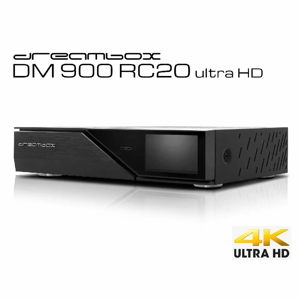 Dreambox DM900 RC20 UHD 4K 2X DVB-S2X / 1x DVB-C/T2 potrójny tuner MS E2 Linux PVR gotowy odbiornik