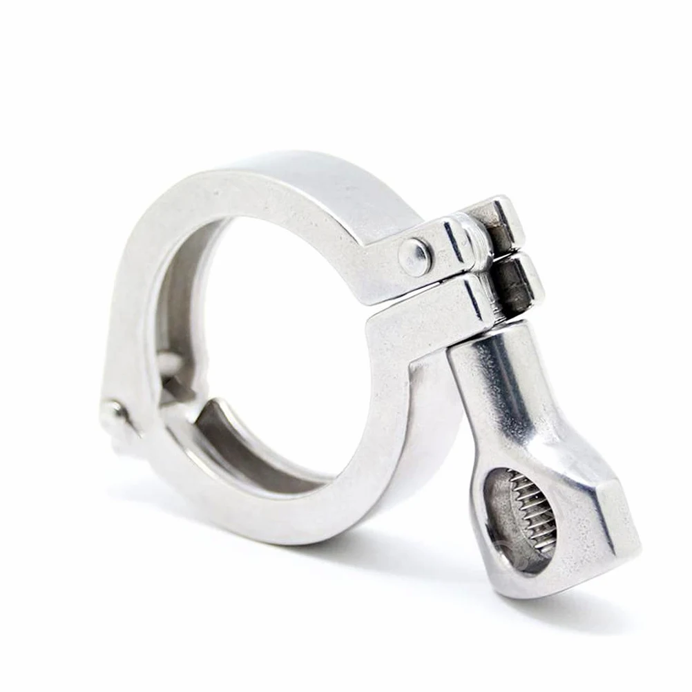 304 SUS Tri Clamp Sanitarny pojedynczy zacisk z uszczelką silikonową(183mm)