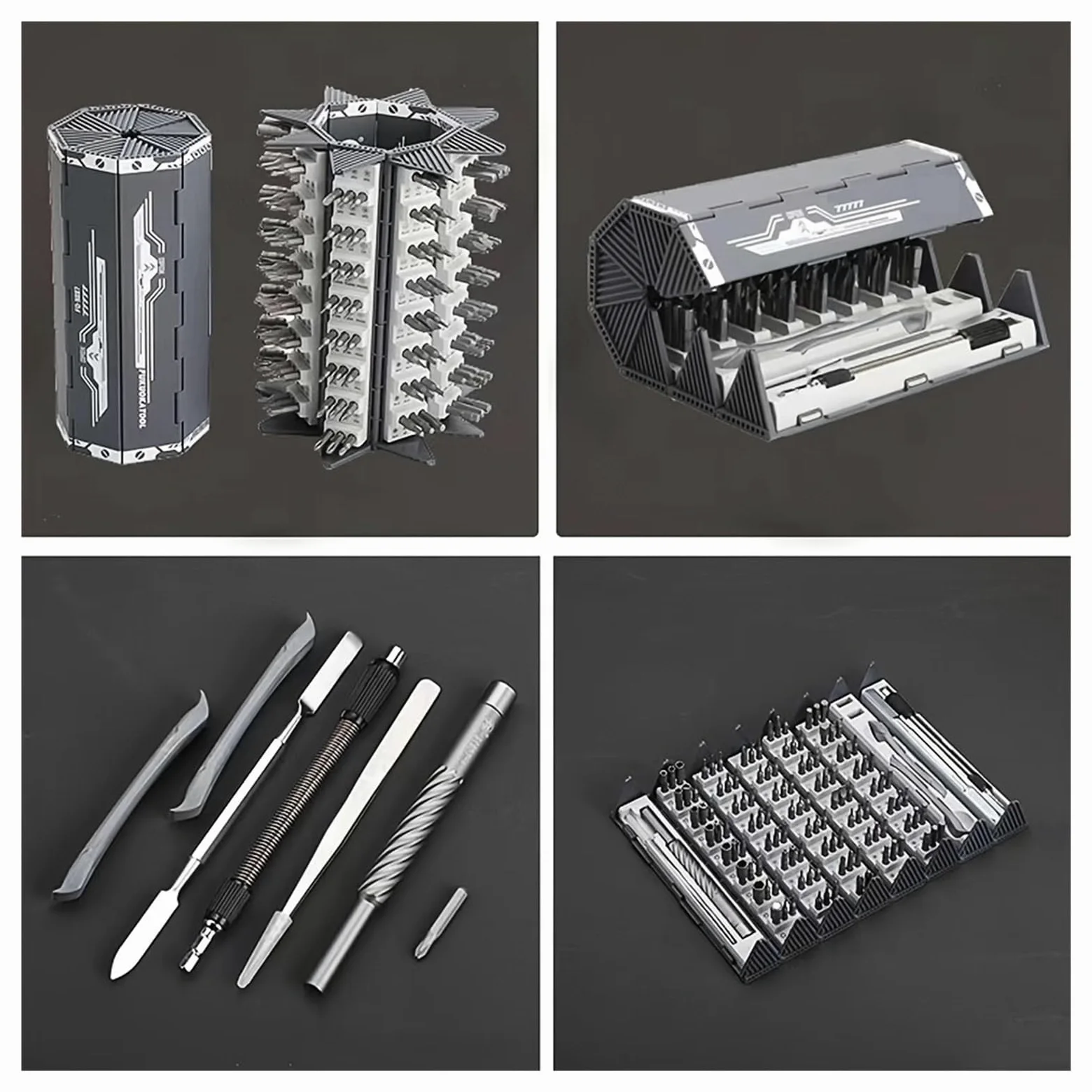 Zestaw Kluczy PłAskich Zestaw Precyzyjnych Śrubokrętów 128 W 1 Magnetyczne Końcówki Śrubokrętów Phillips Torx Profesjonalne Narzędzia Do Naprawy Ręcznej Do Telefonu PC I Zegarka Szerokie Zastosowanie
