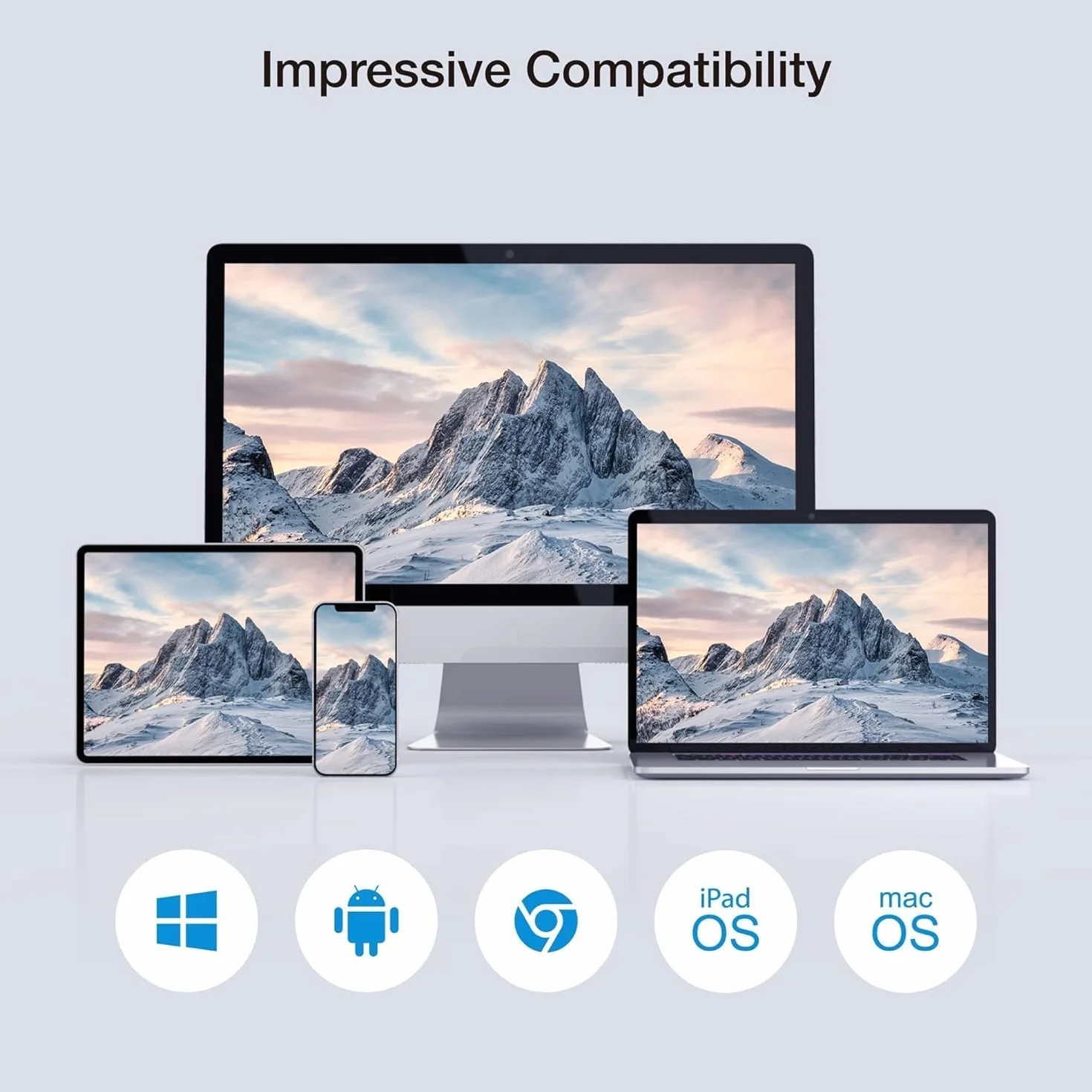 2025 Ulepszony bezprzewodowy nadajnik i odbiornik HDMI EZCast, 4K 30Hz, dublowanie ekranu i rozszerzenie do laptopa/PC/PS5, zasięg 30 m