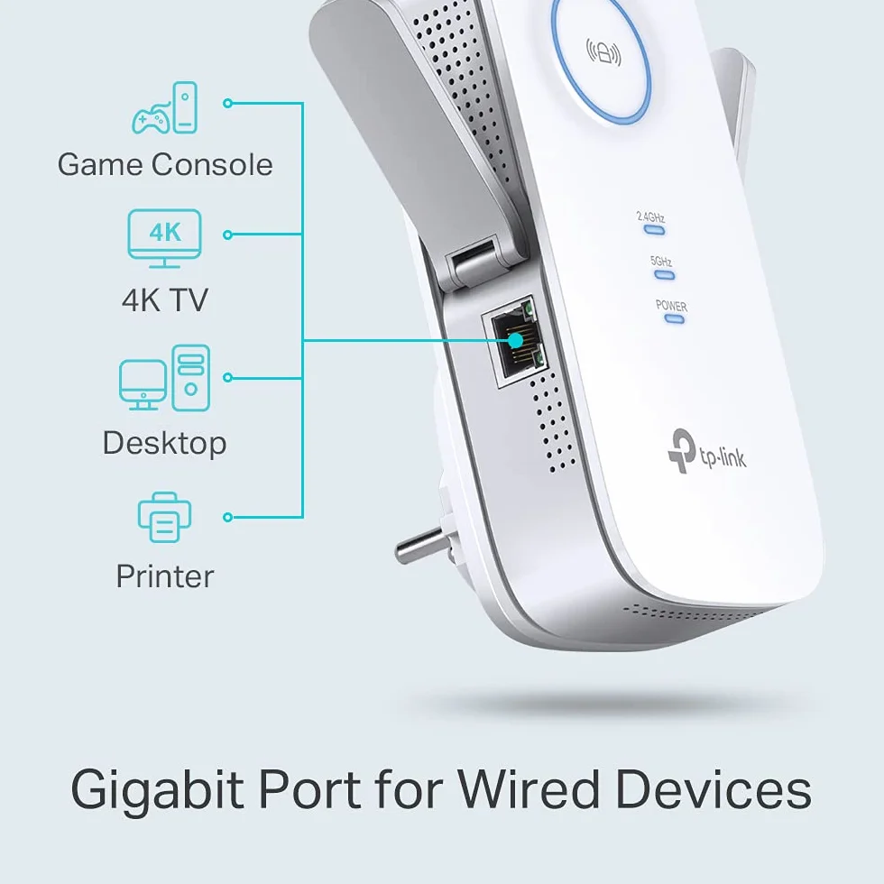 Tp-Link RE655 Repeater Biały 2600 Mb/s