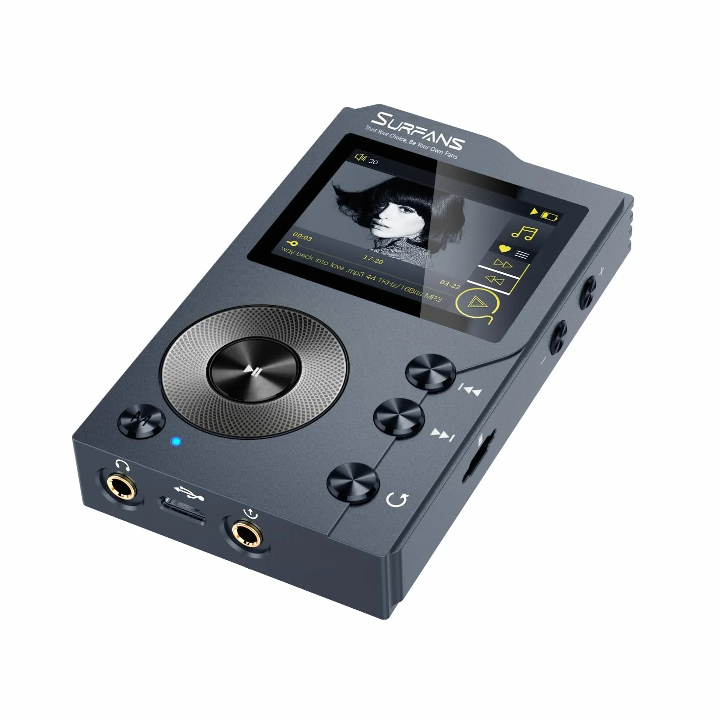 Surfans F20 MP3 odtwarzacz Bluetooth HiFi bezstratny DSD cyfrowy audio wysokiej rozdzielczości przenośny