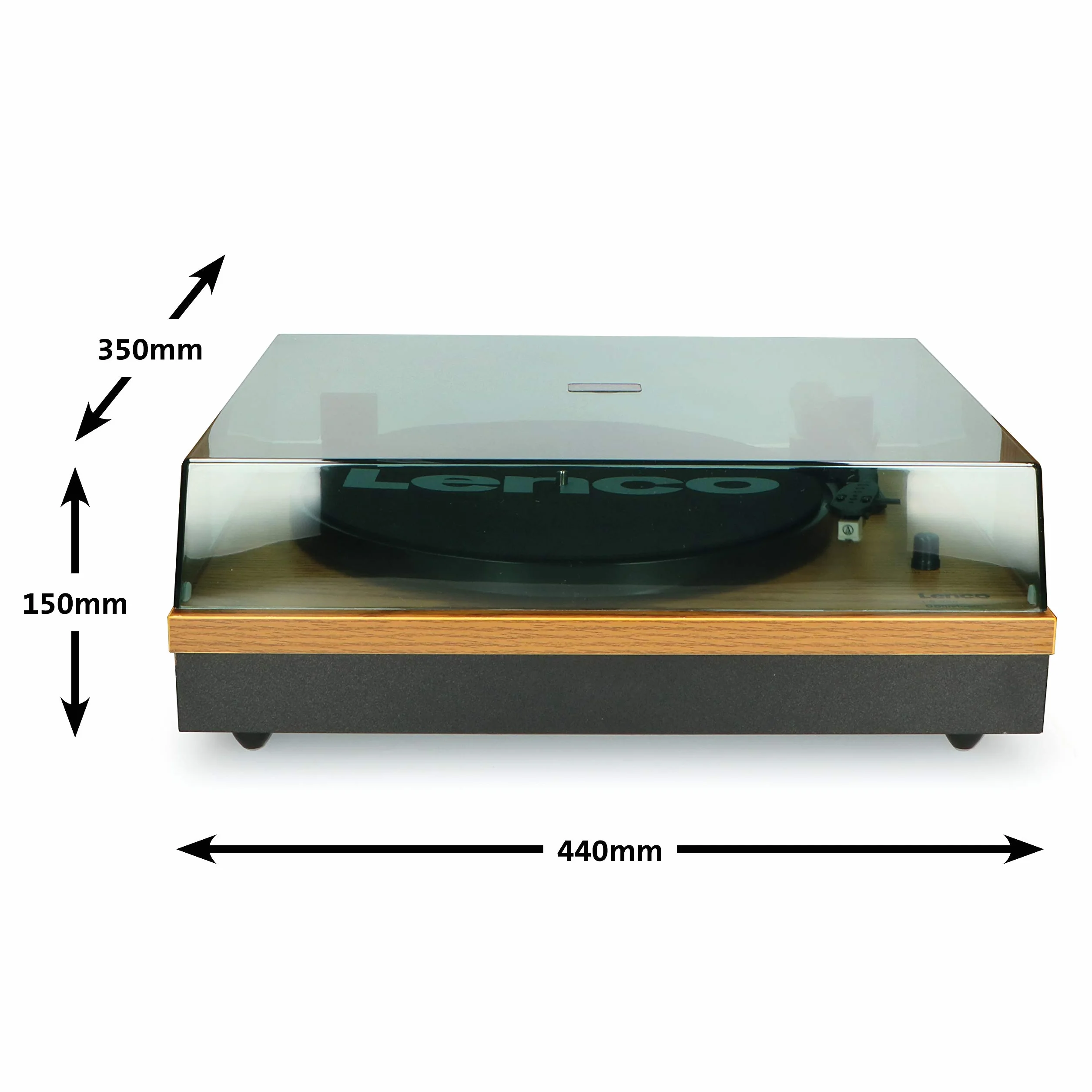 Lenco Ls-300 Wood Giradischi con Diffusori Acustici Bluetooth