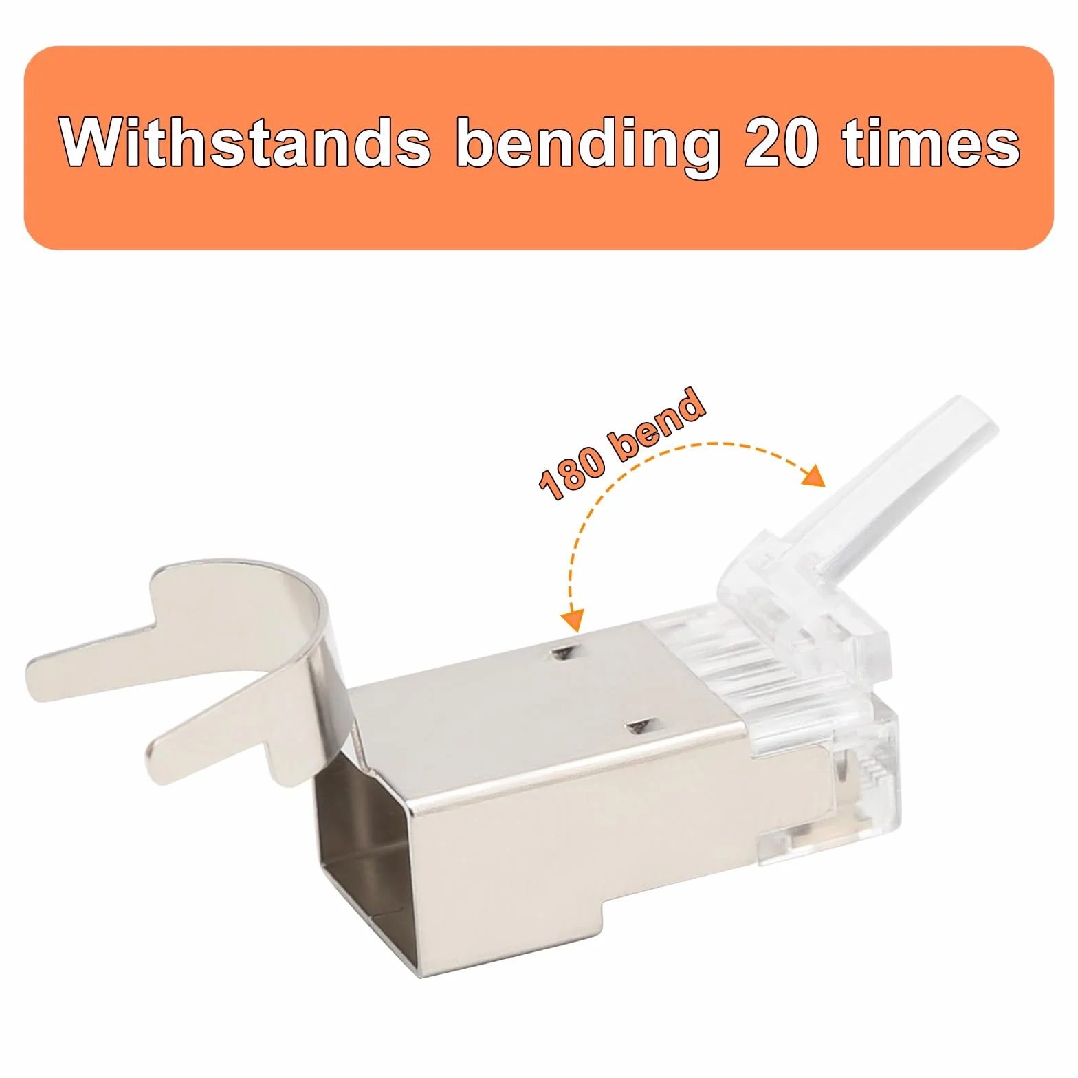 HENGBIRD 10 sztuk złączy RJ45 CAT 7 CAT 6A, pozłacane styki 50μ, ekranowane, AWG23, POE 10 Gb/s