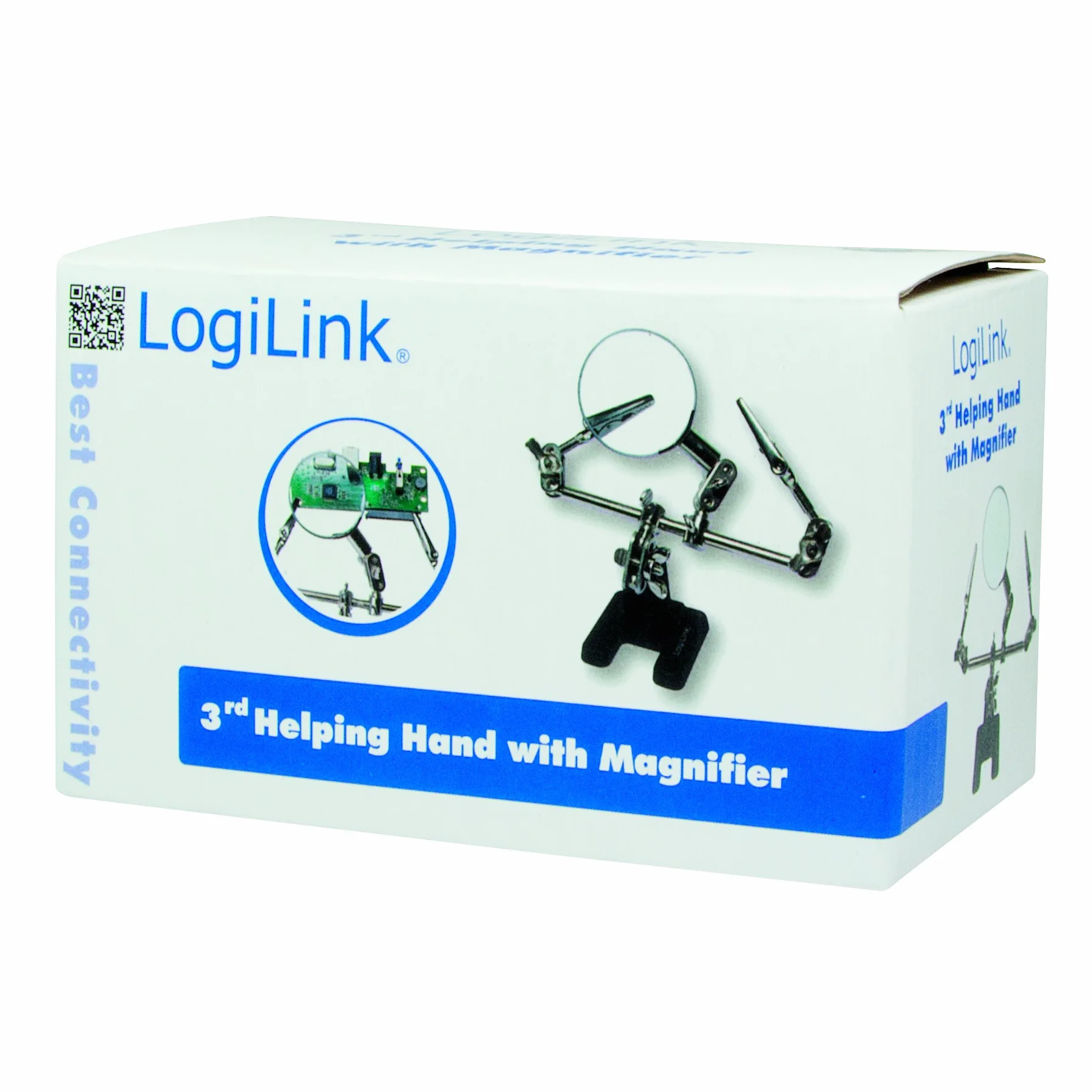 LogiLink WZ0034 pomocna ręka z lupą i elastycznymi zaciskami